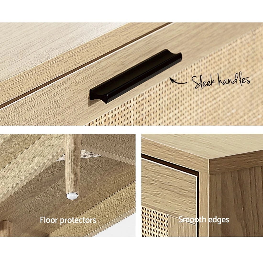 8 Artiss TV Cabinet Entertainment Unit 180cm
 - brown, 8 of 8