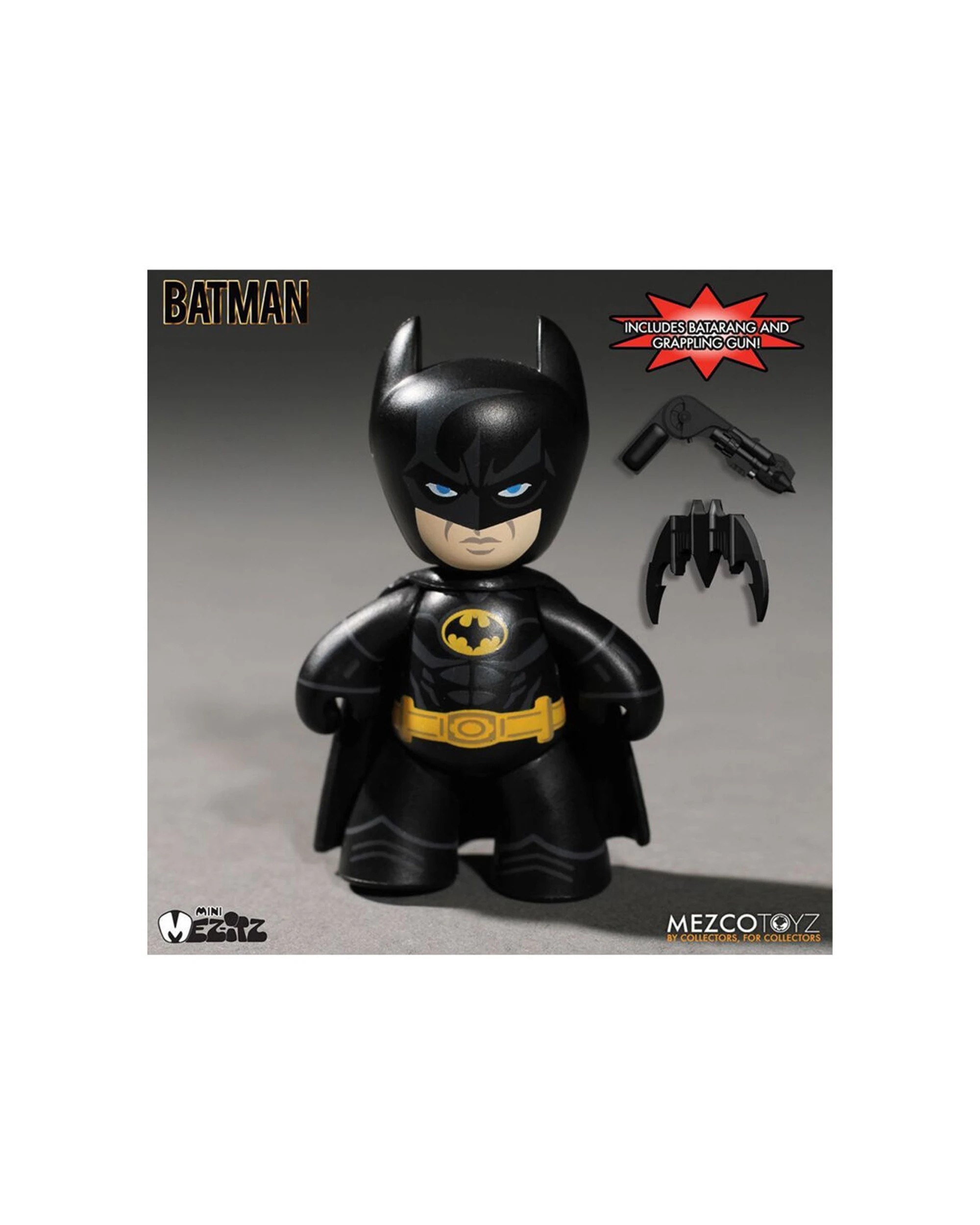 2 Batman MezItz Vehicle Toy Batmobile Action Figure Set Removable Roof 1989
 - black, 2 of 3