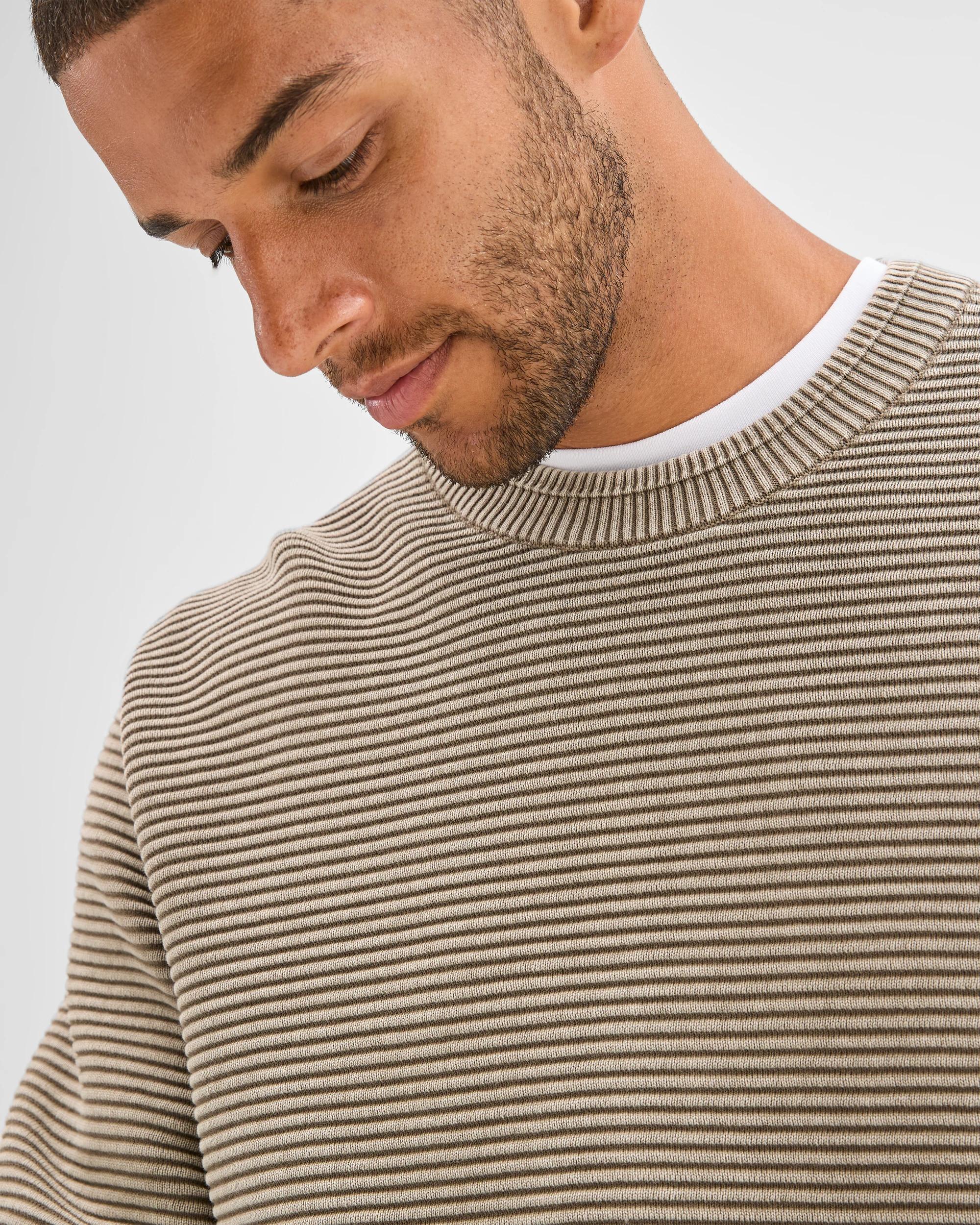 5 Target Man Australian Cotton Ottoman Knit Jumper MUSHROOM, 5 of 6