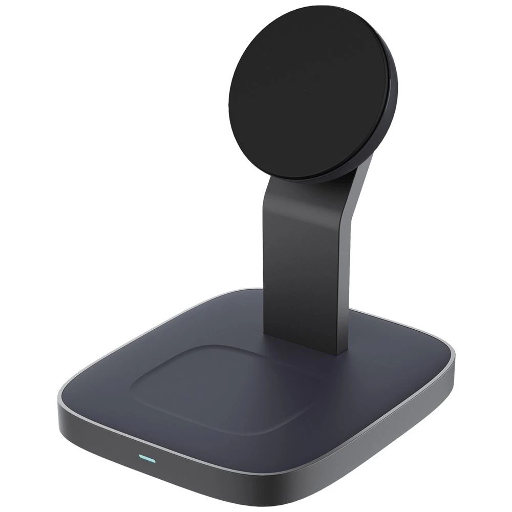 1 J.Burrows 2-in-1 Qi2 Wireless Charging Stand Black, 1 of 4