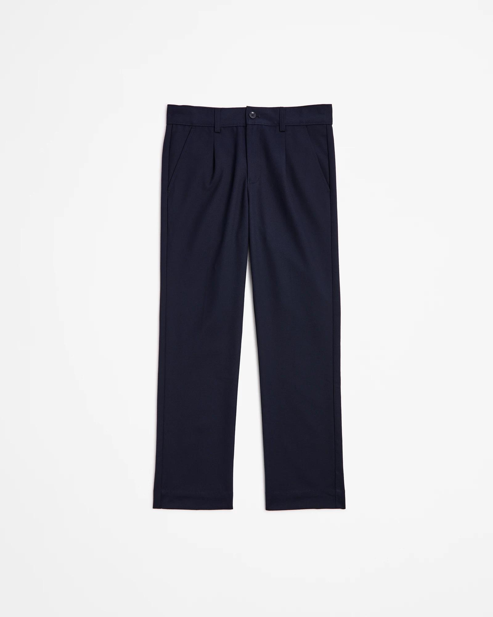 1 Target School Structured Twill Pants NAVY BLUE, 1 of 3