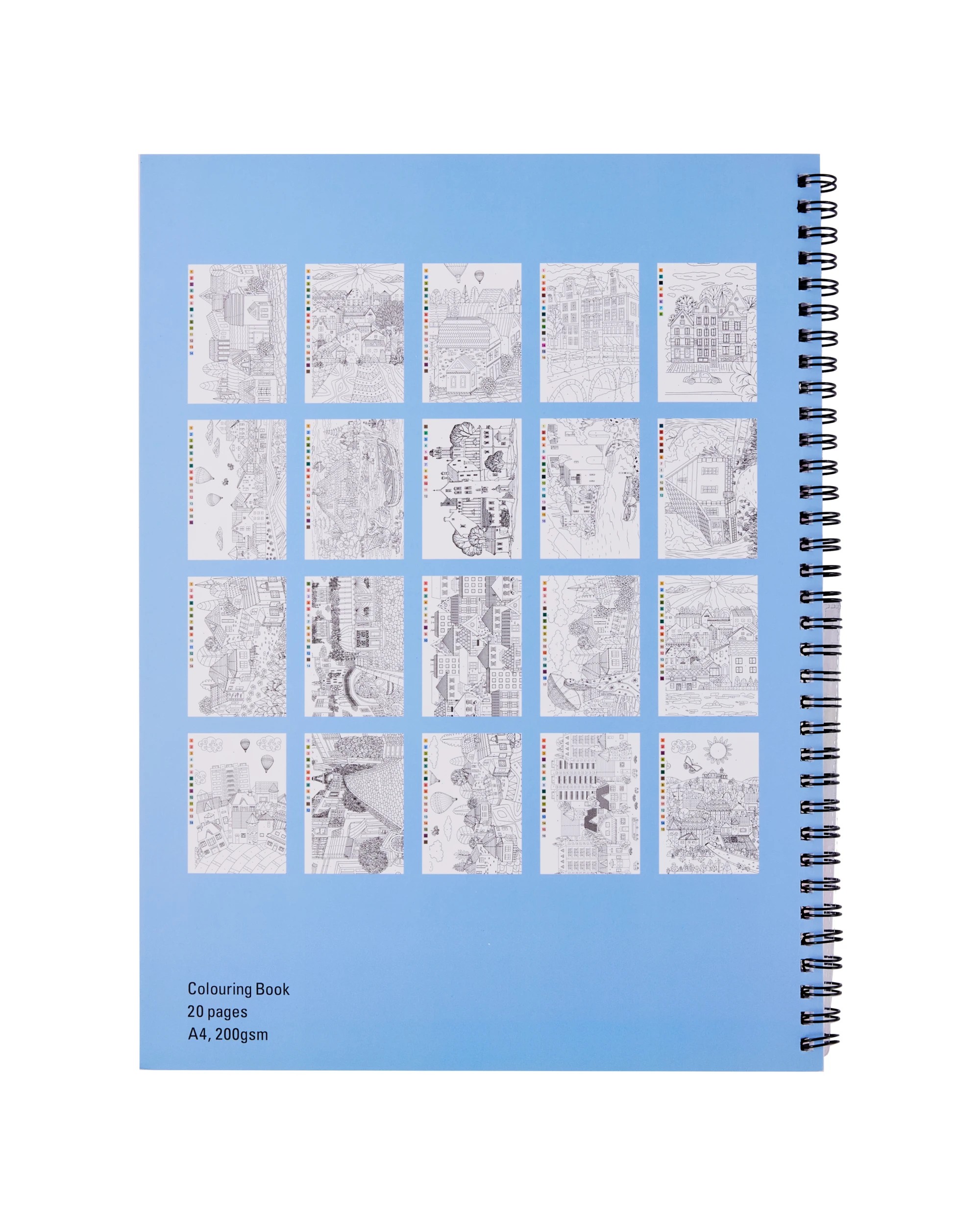 5 Colour By Number Set - Landscape, 5 of 6