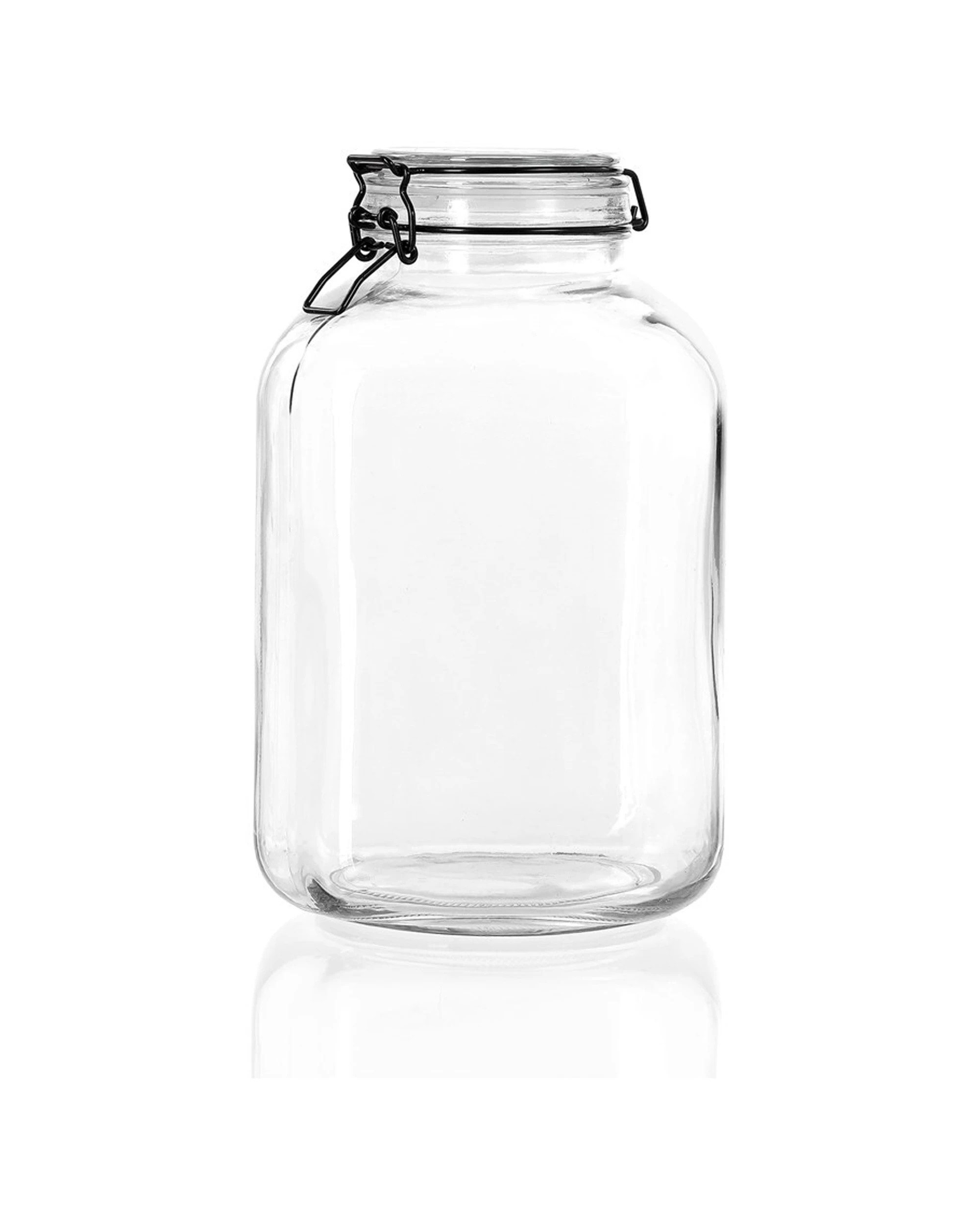 1 Lemon & Lime Fido 5l/27.5cm Glass Clip Jar Canister Food Storage/container Clear
 - Clear, 1 of 5