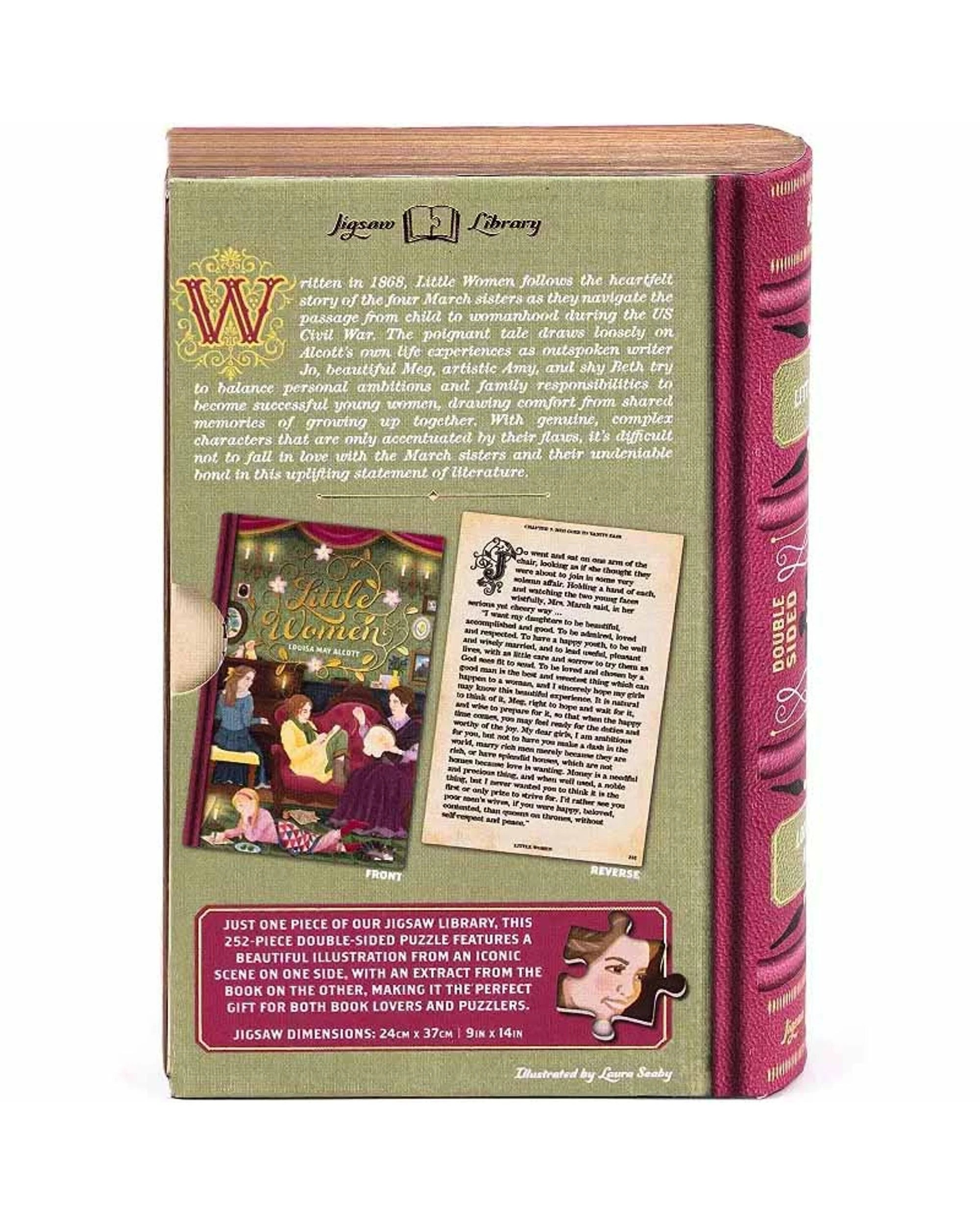 2 Professor Puzzle Little Women 252 Piece Double Sided Jigsaw Puzzle, 2 of 2