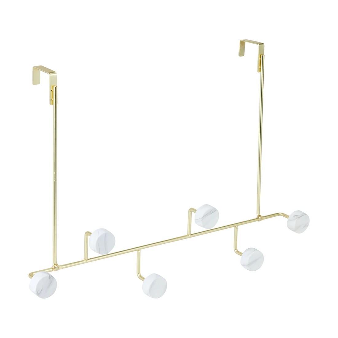 3 Marble and Gold Look Over The Door Hook, 3 of 9