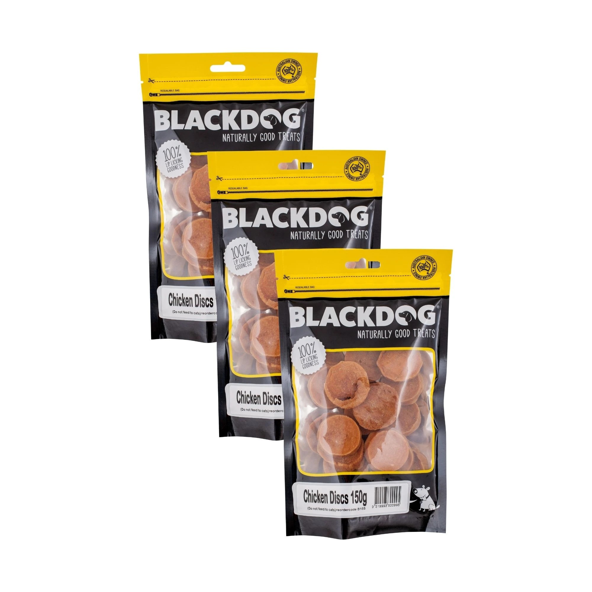 1 Blackdog Chicken Discs 150g x 3pk, 1 of 1