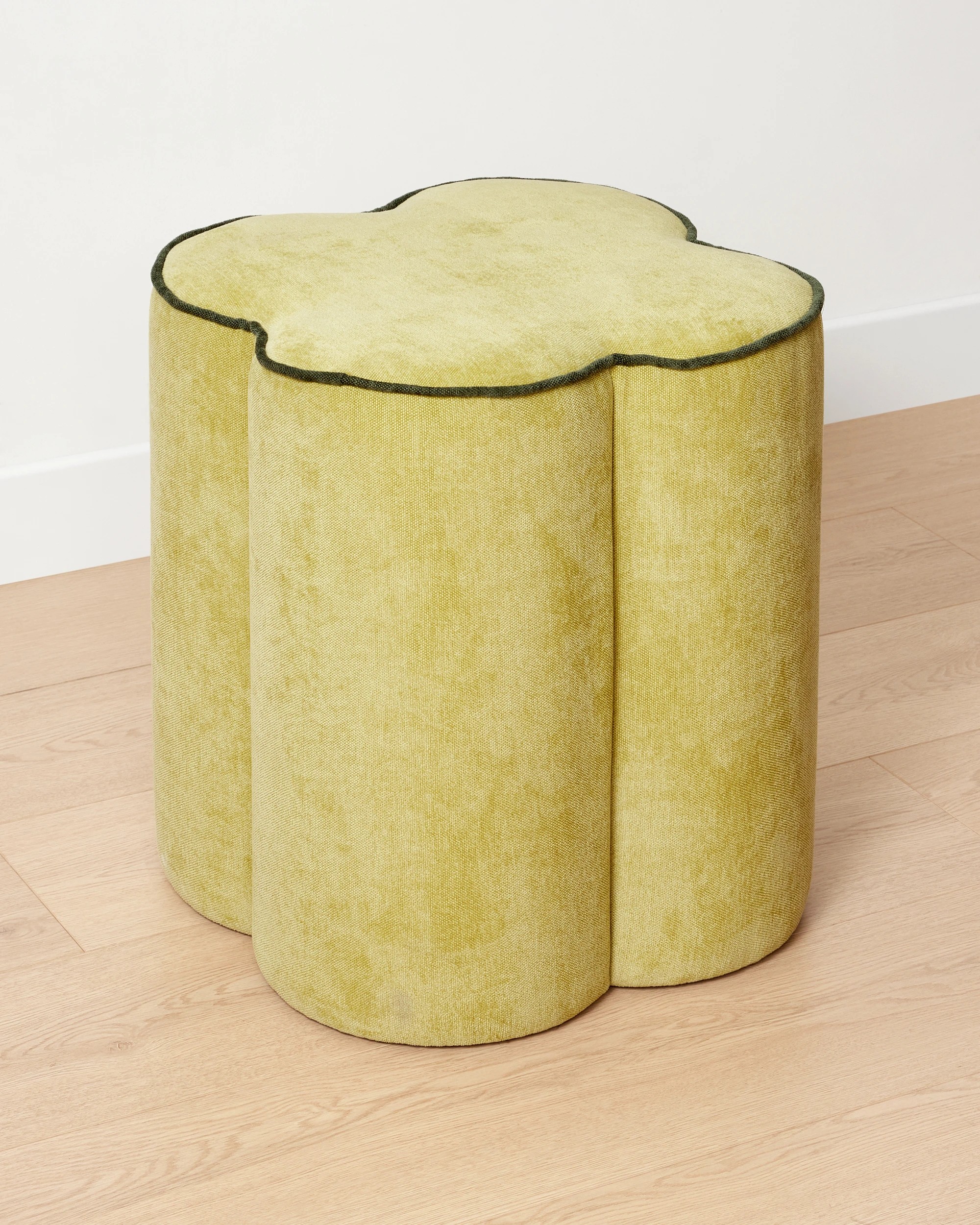 1 Clover Ottoman - Green, 1 of 6