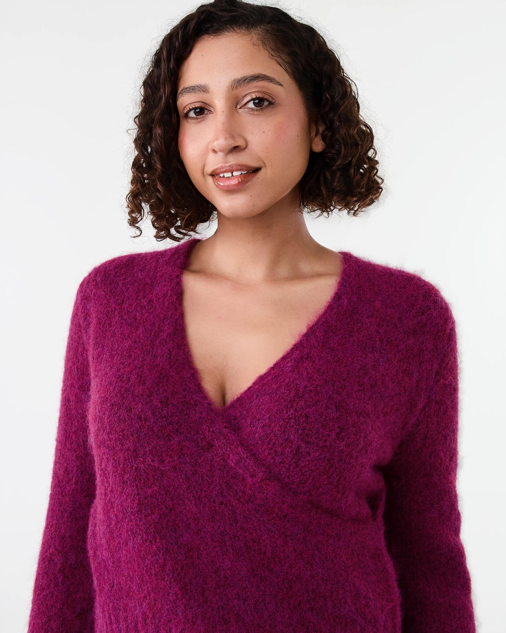 4 Wrap Jumper Fuscia, 4 of 6