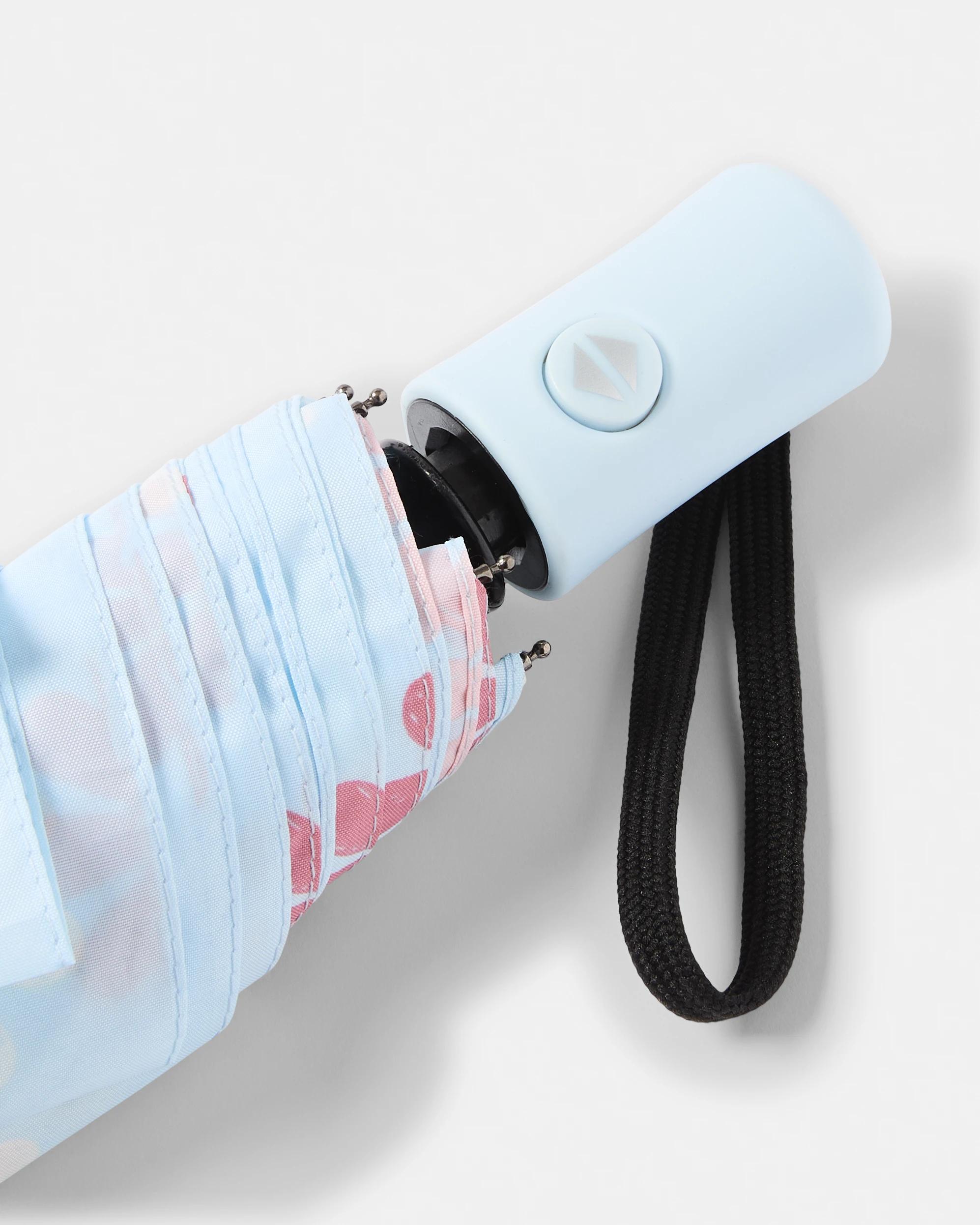 5 Collapsible Umbrella Blue Daisy, 5 of 5