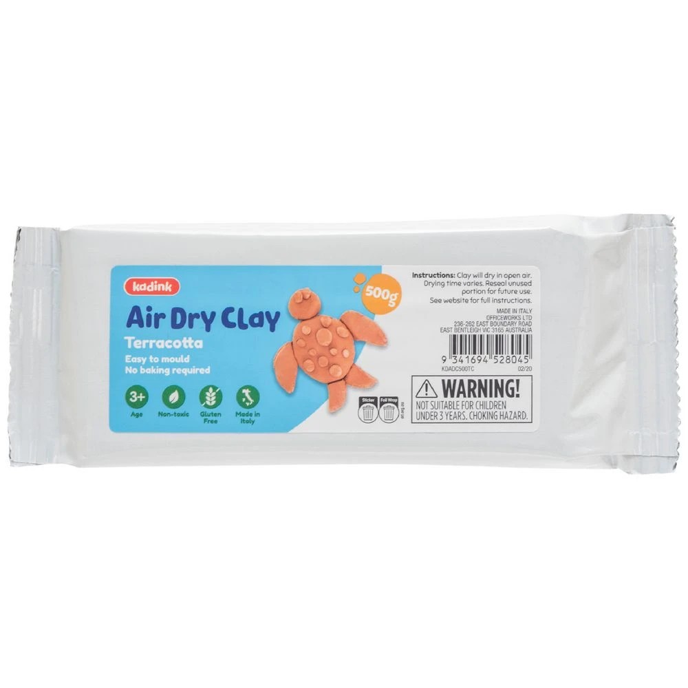 1 Kadink Air Dry Clay 500g Terracotta, 1 of 8