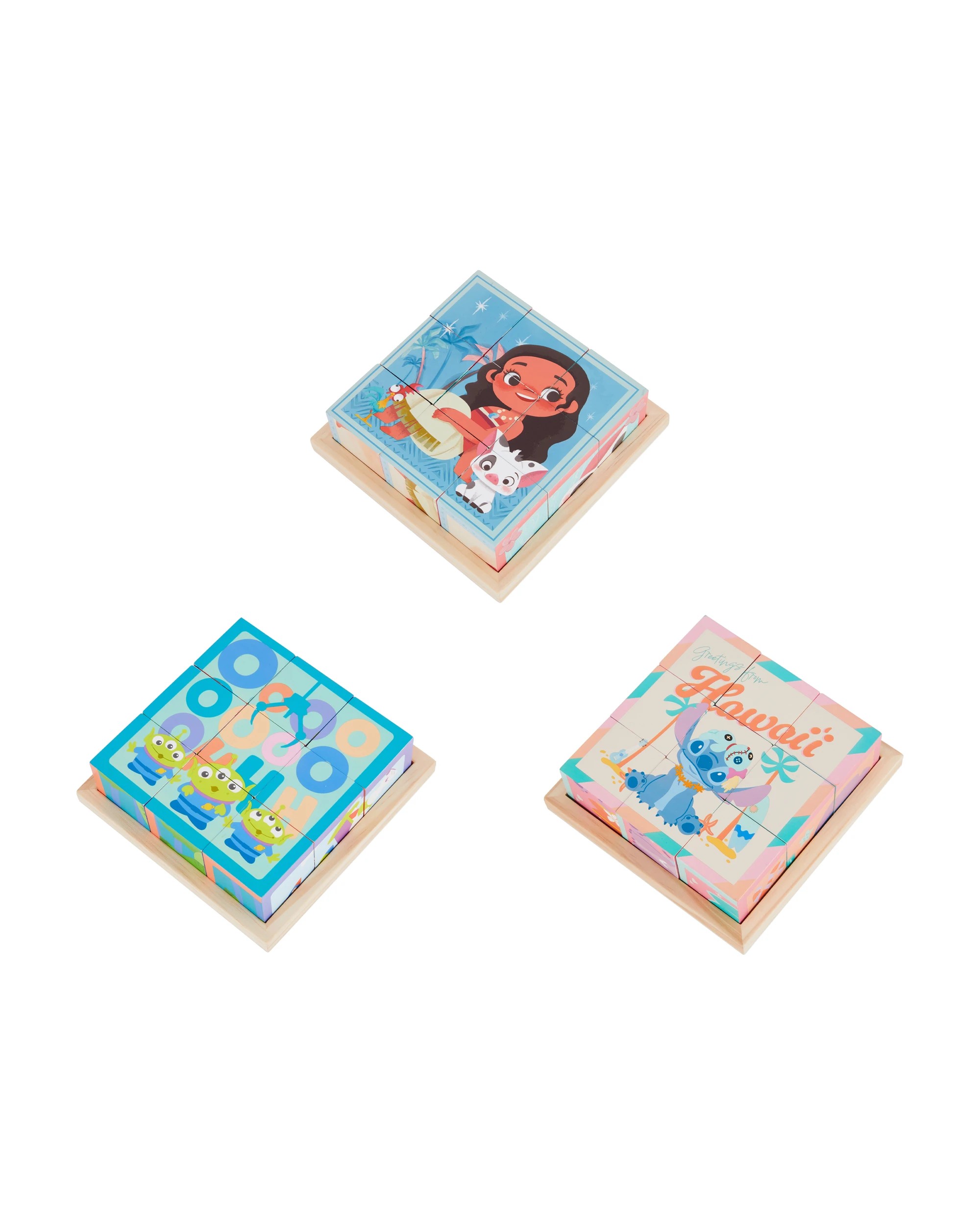 2 Disney Wooden Toys Cube Puzzle - Assorted, 2 of 5