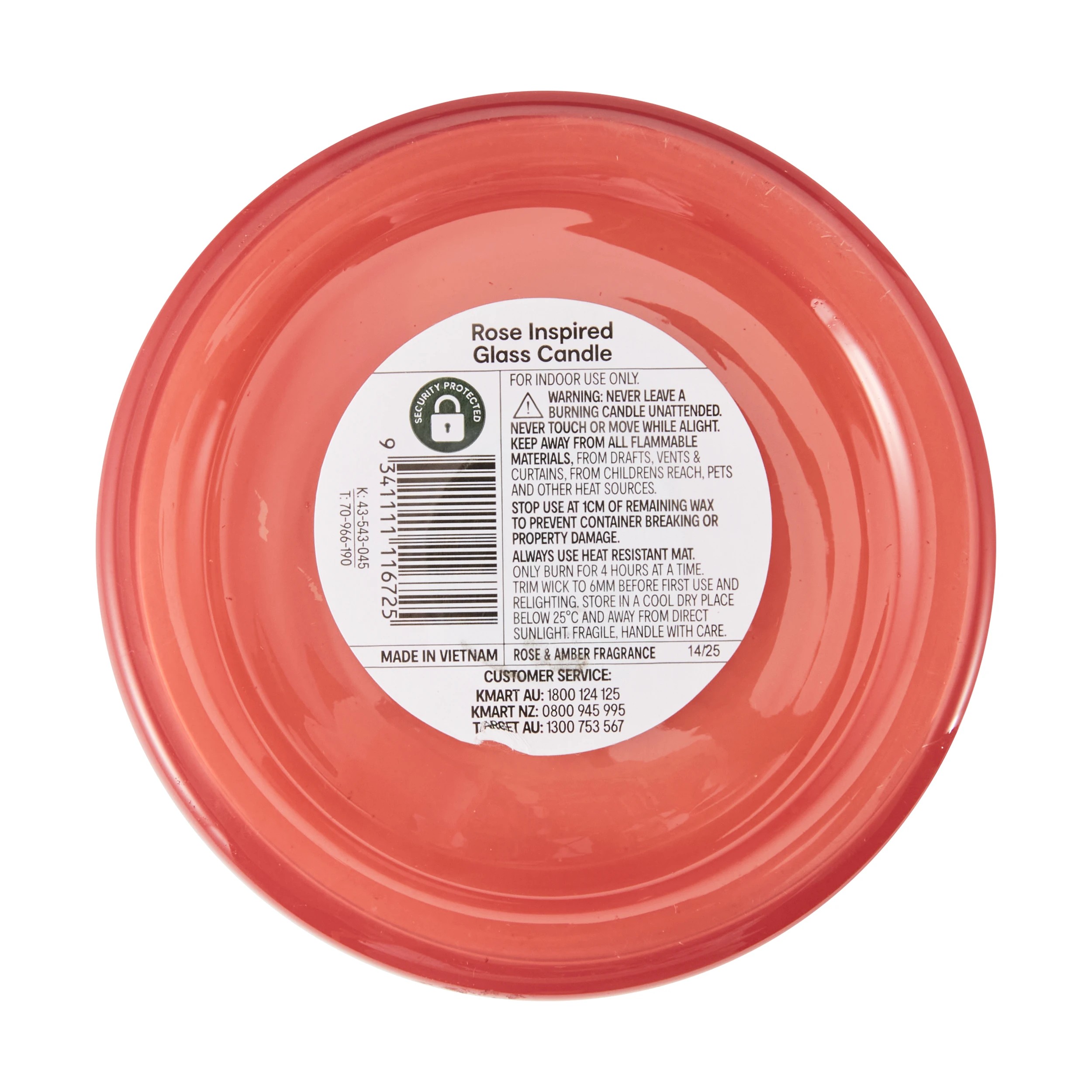 5 Rose Inspired Glass Candle, 5 of 5