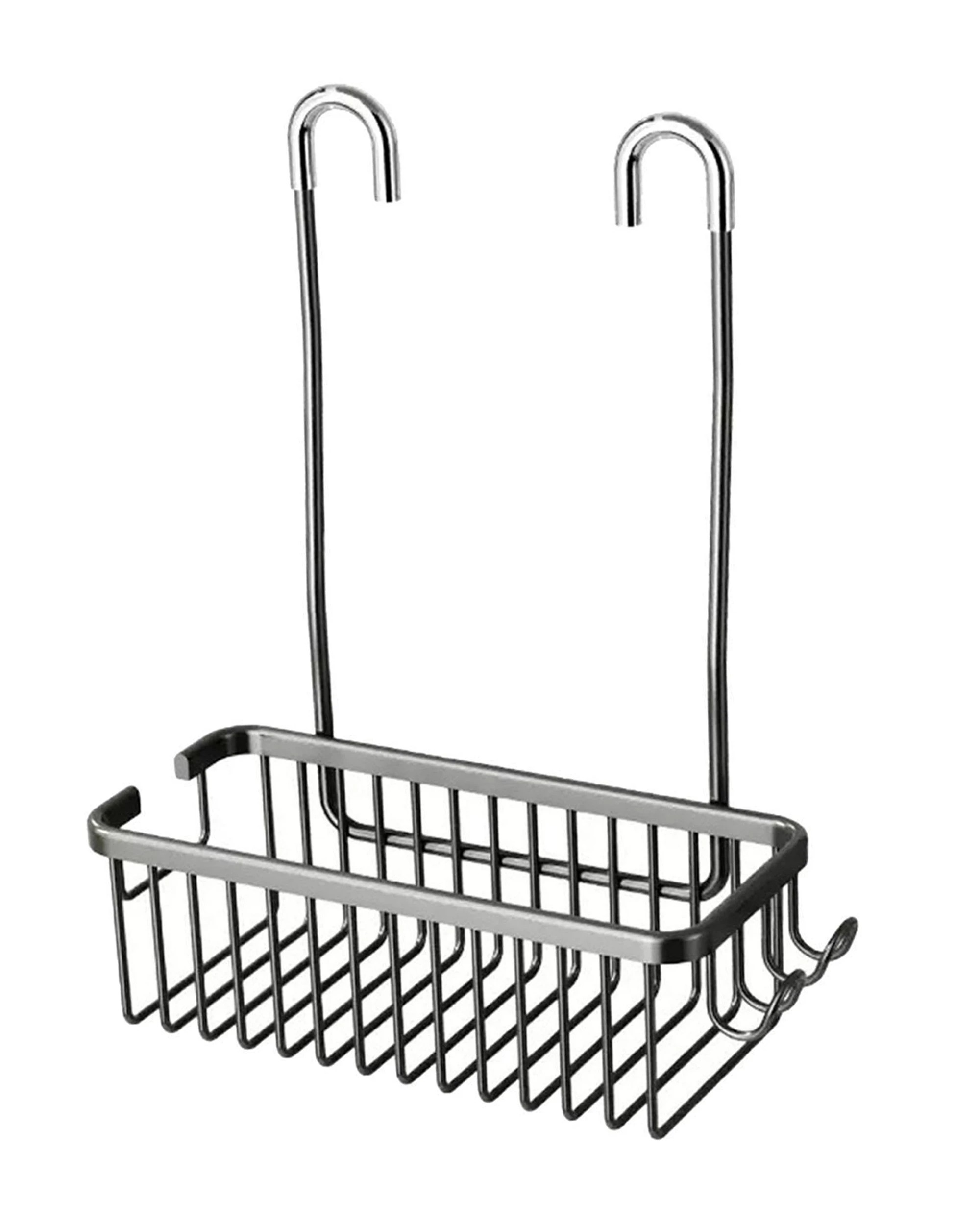 1 TODO Hanging Shower Rack Bathroom Caddy Aluminium Alloy Rust Free Waterproof Bath Storage Organizer - Grey - Grey, 1 of 6