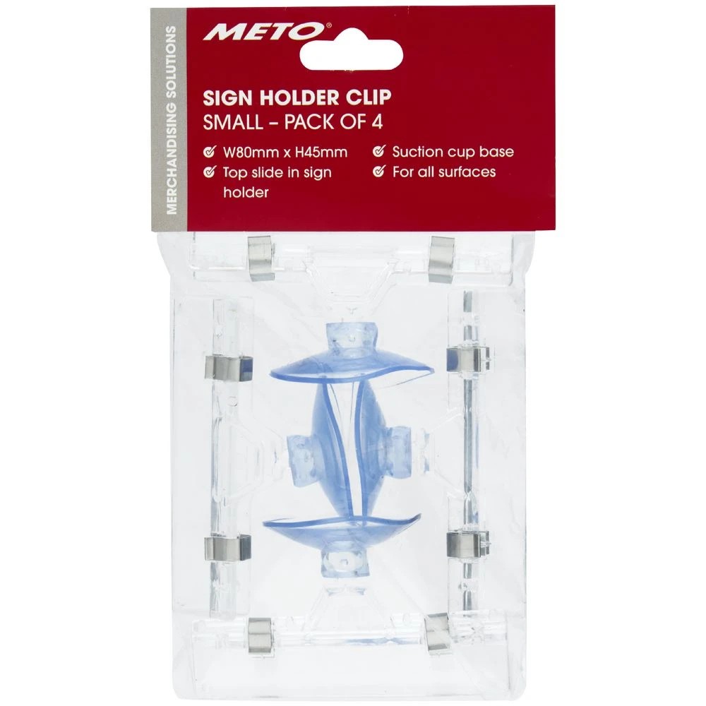 2 Meto Slide Sign Holder Suction Small 4 Pack, 2 of 2