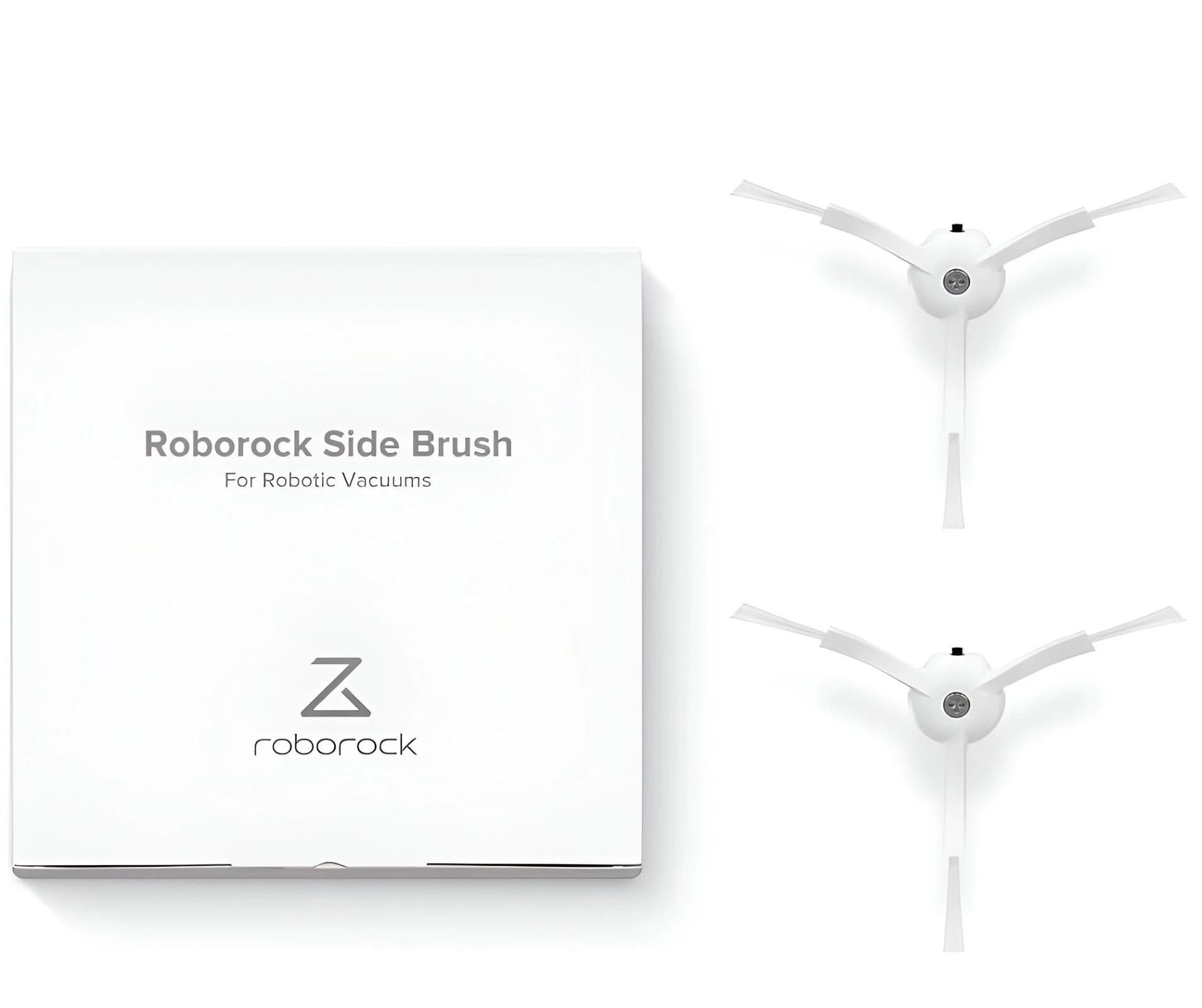 3 Roborock Side Brushes For S, Q and Qrevo Series - White, 3 of 3