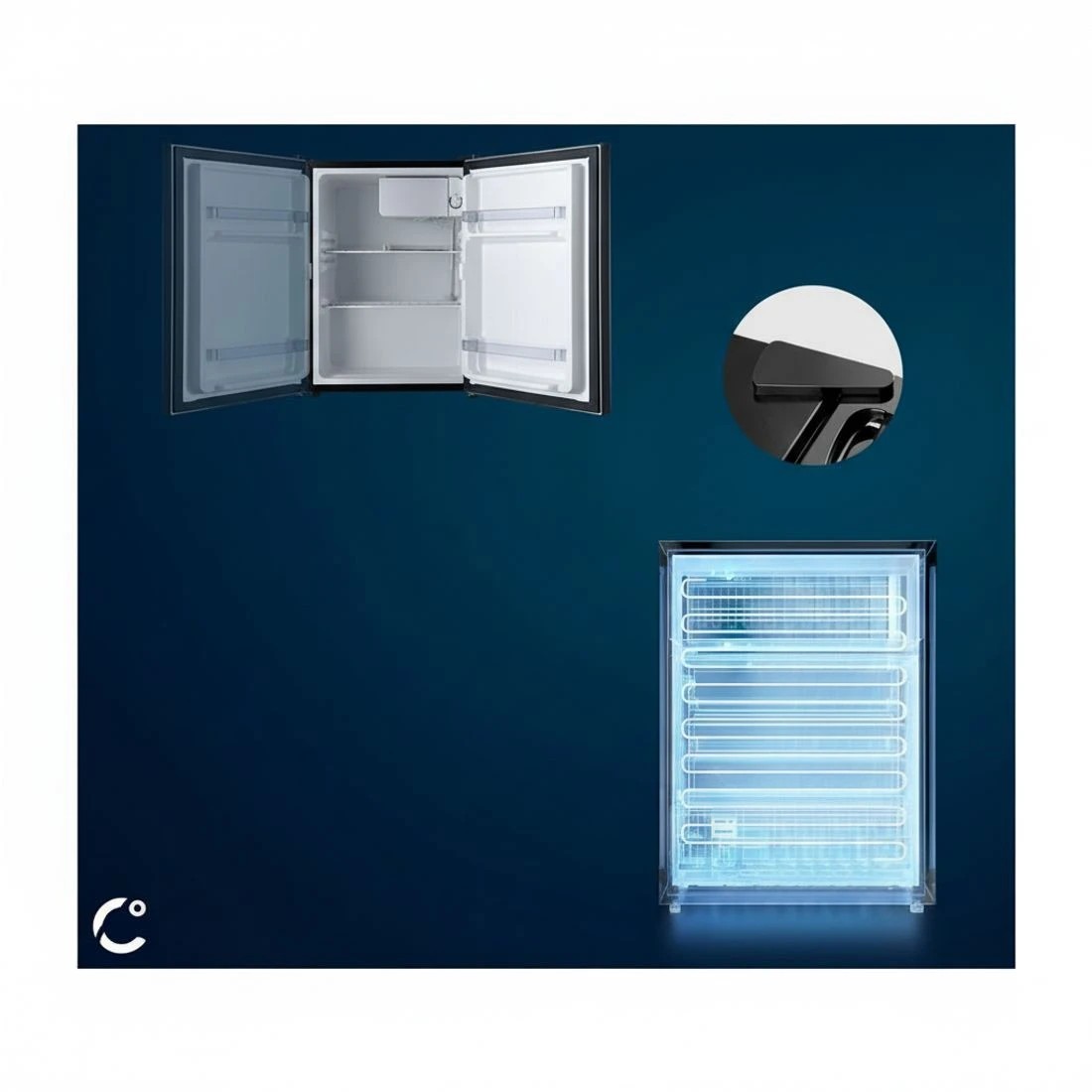 7 Devanti 70L Bar Fridge - Black, 7 of 8