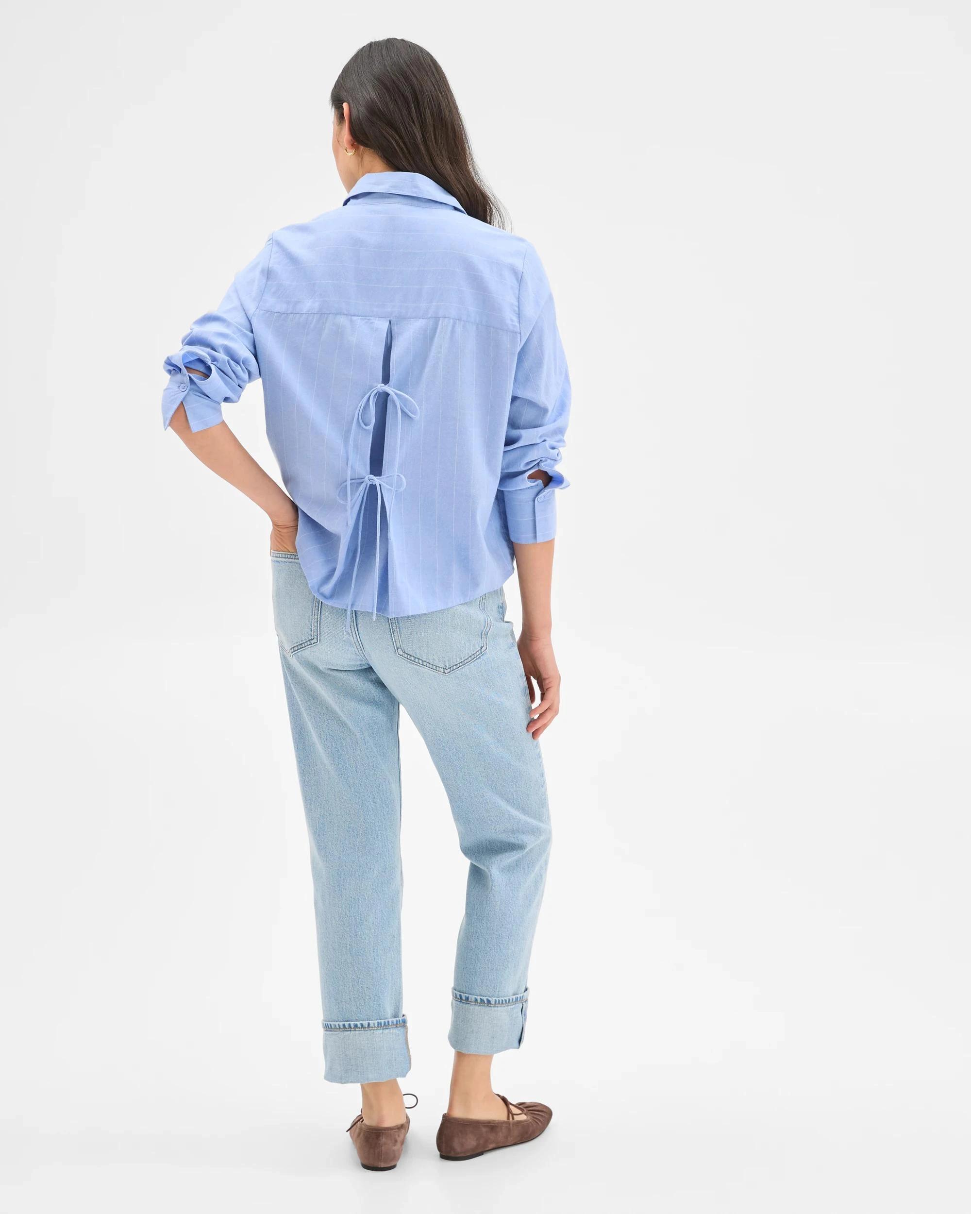 7 Target Denim Straight Leg 90's Turn Up Denim Jeans LIGHT VINTAGE WORN, 7 of 7