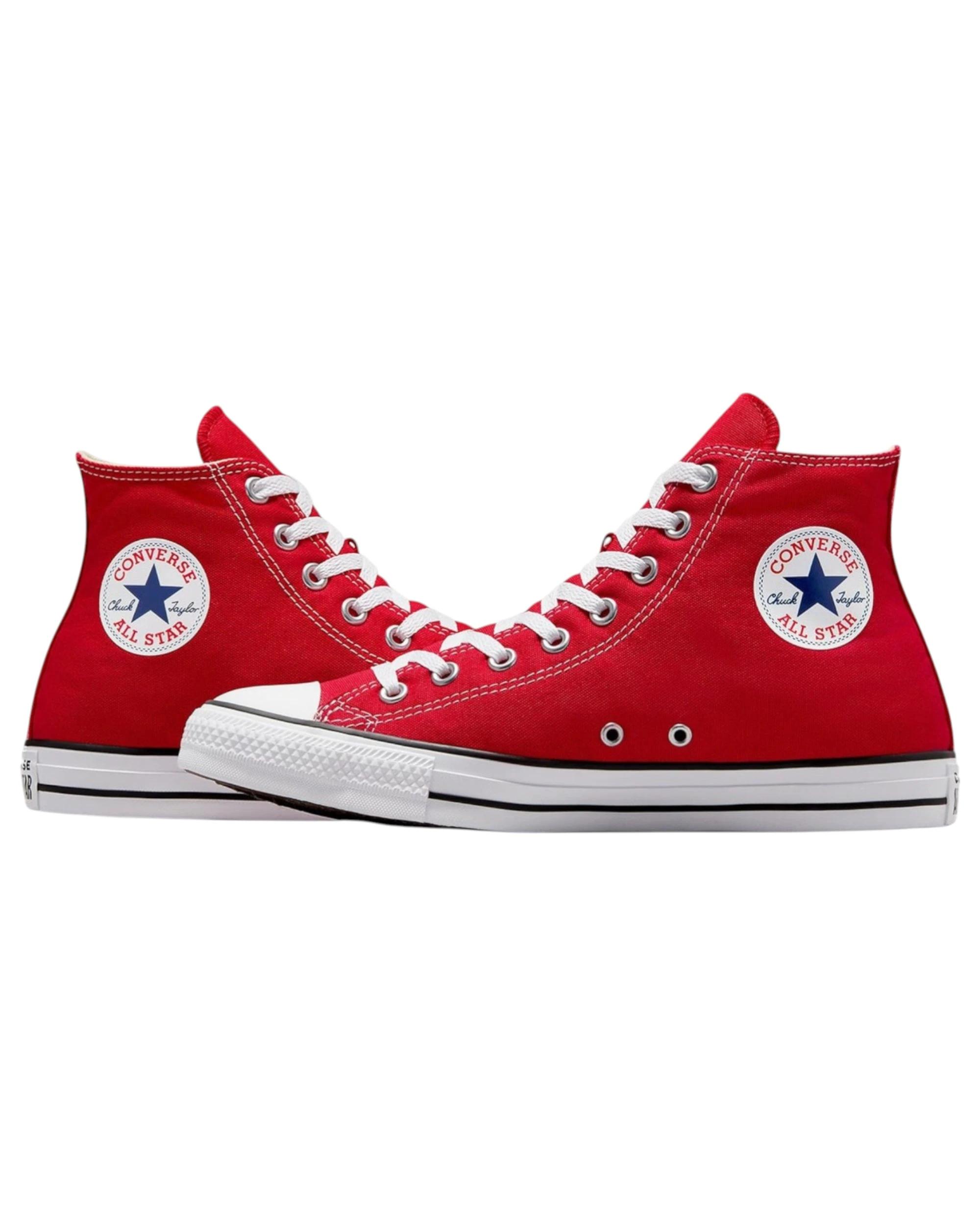 7 Converse Unisex Chuck Taylor All Star Classic High Top Casual Shoes Red, 7 of 7