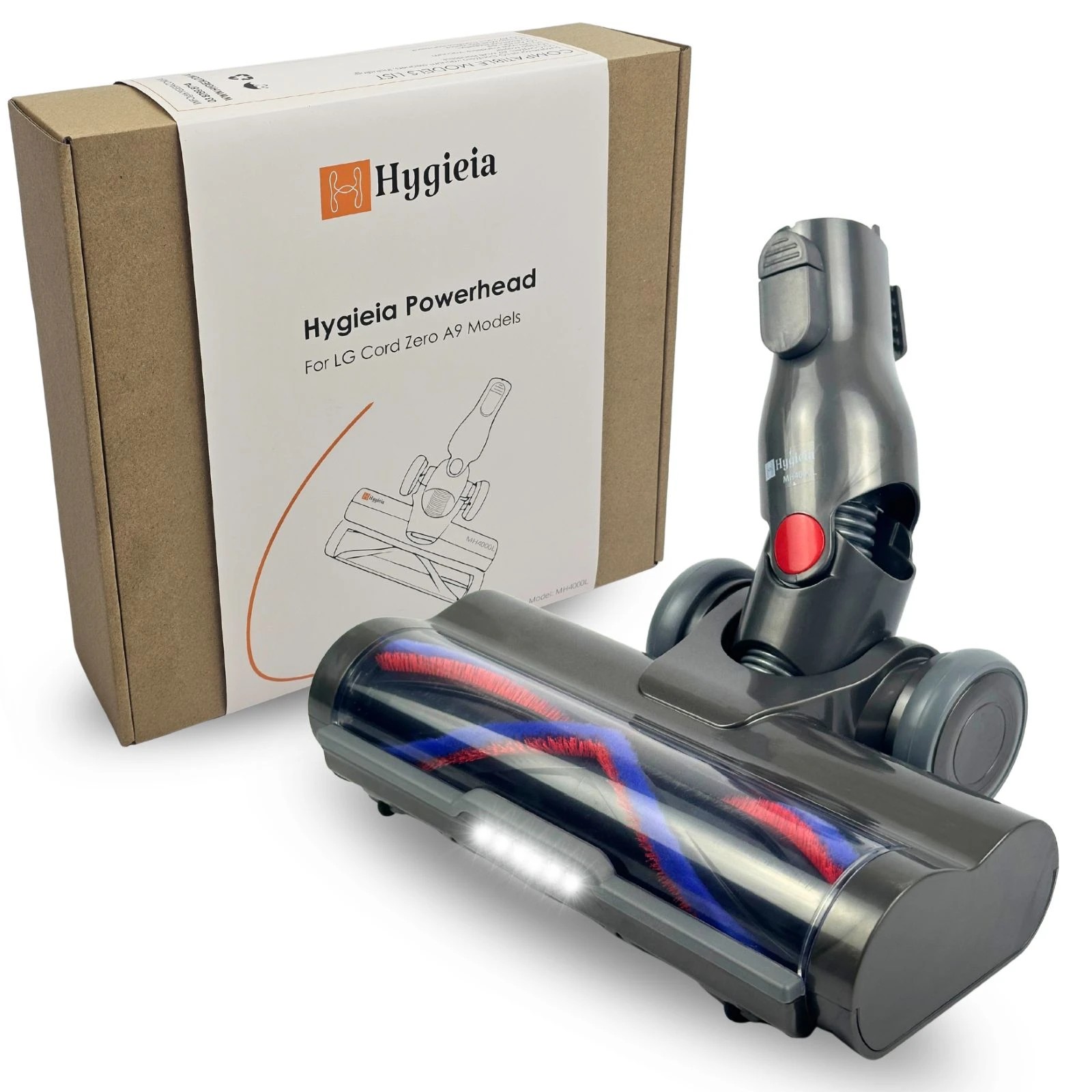 2 Hygieia Powerhead For LG Cord Zero A9 Vacuum Cleaners - Grey, 2 of 5