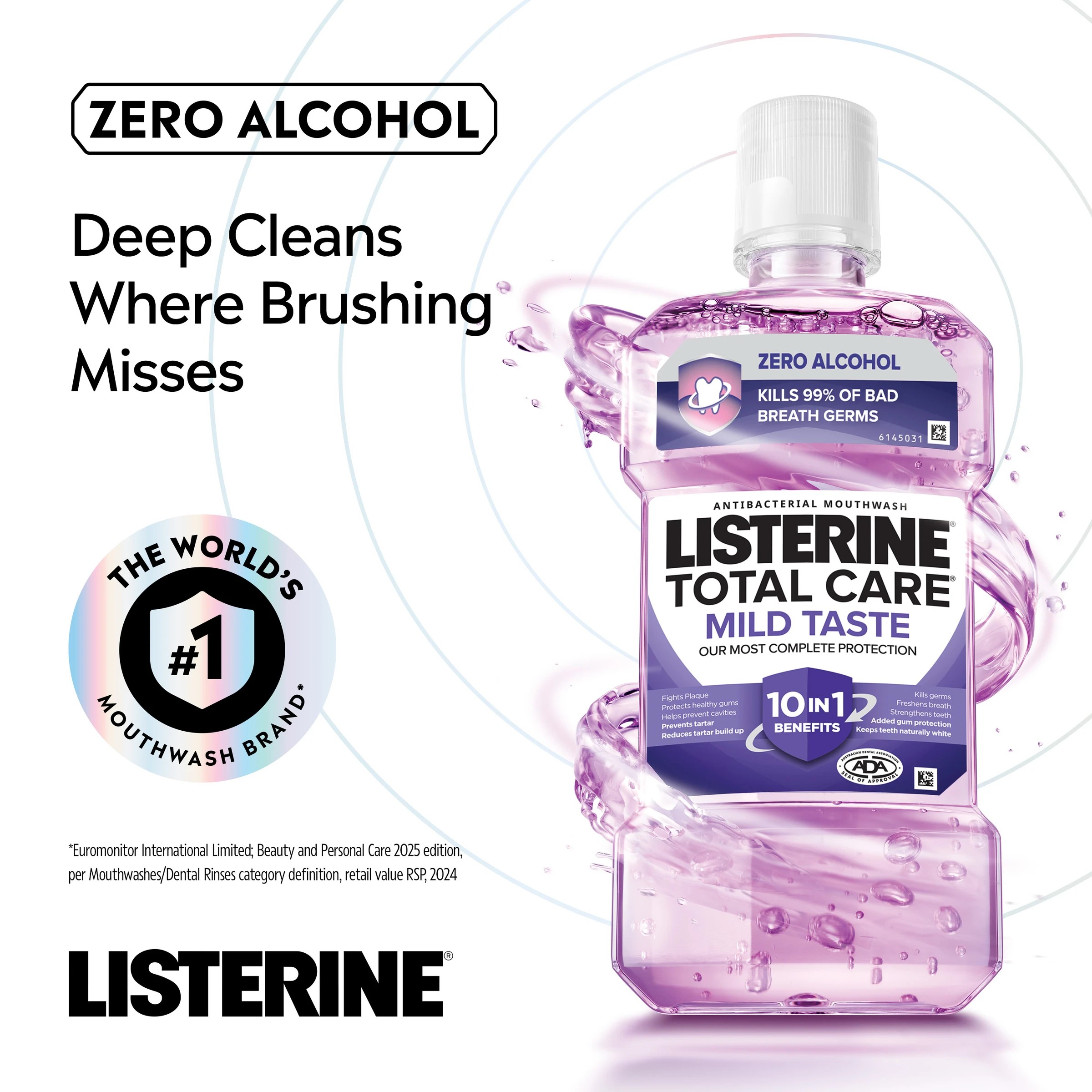 9 Listerine Total Care Zero Alcohol Mouthwash 250ml, 9 of 10