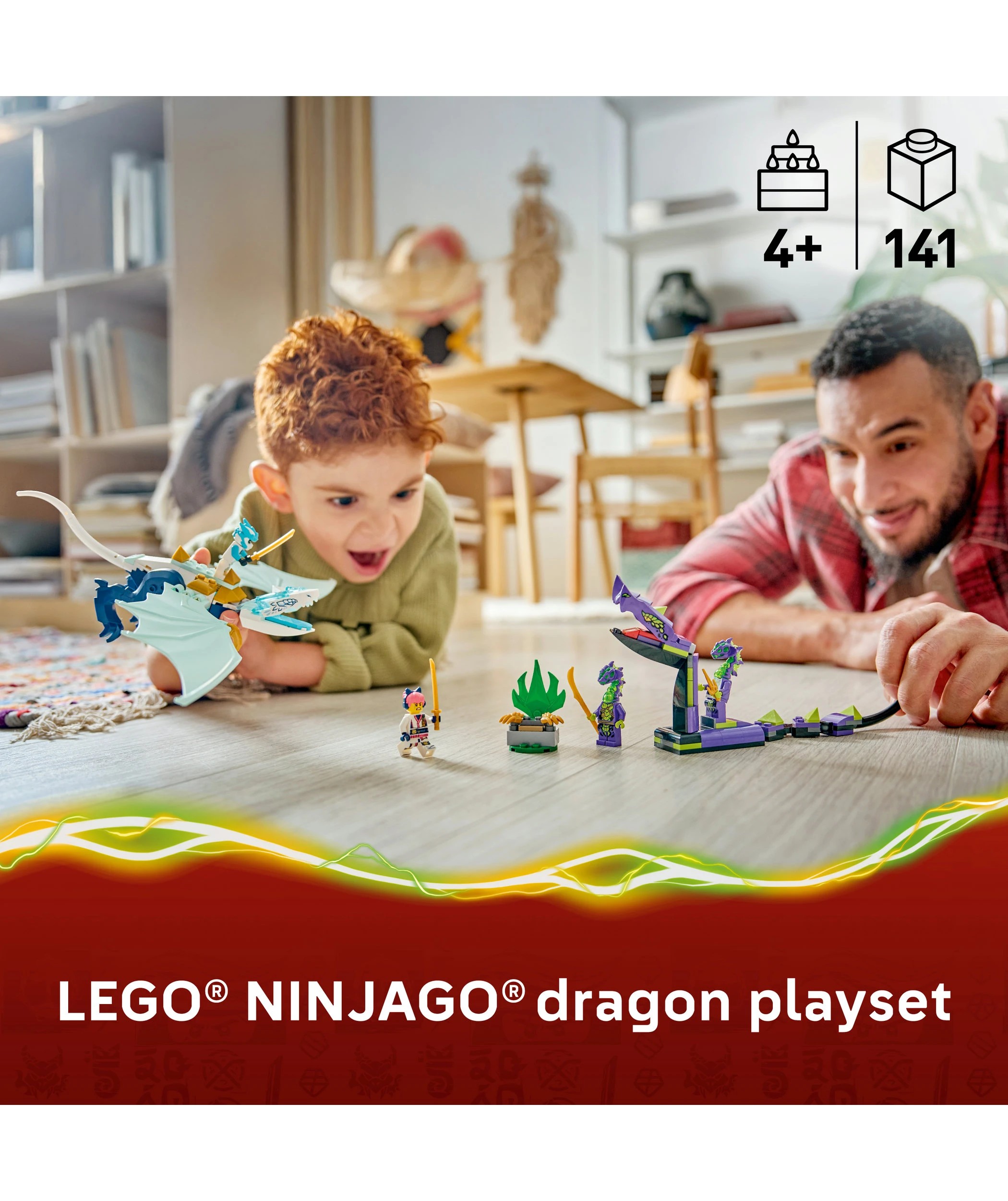 3 LEGO Ninjago Zane's Ice Dragon Battle 71865, 3 of 9