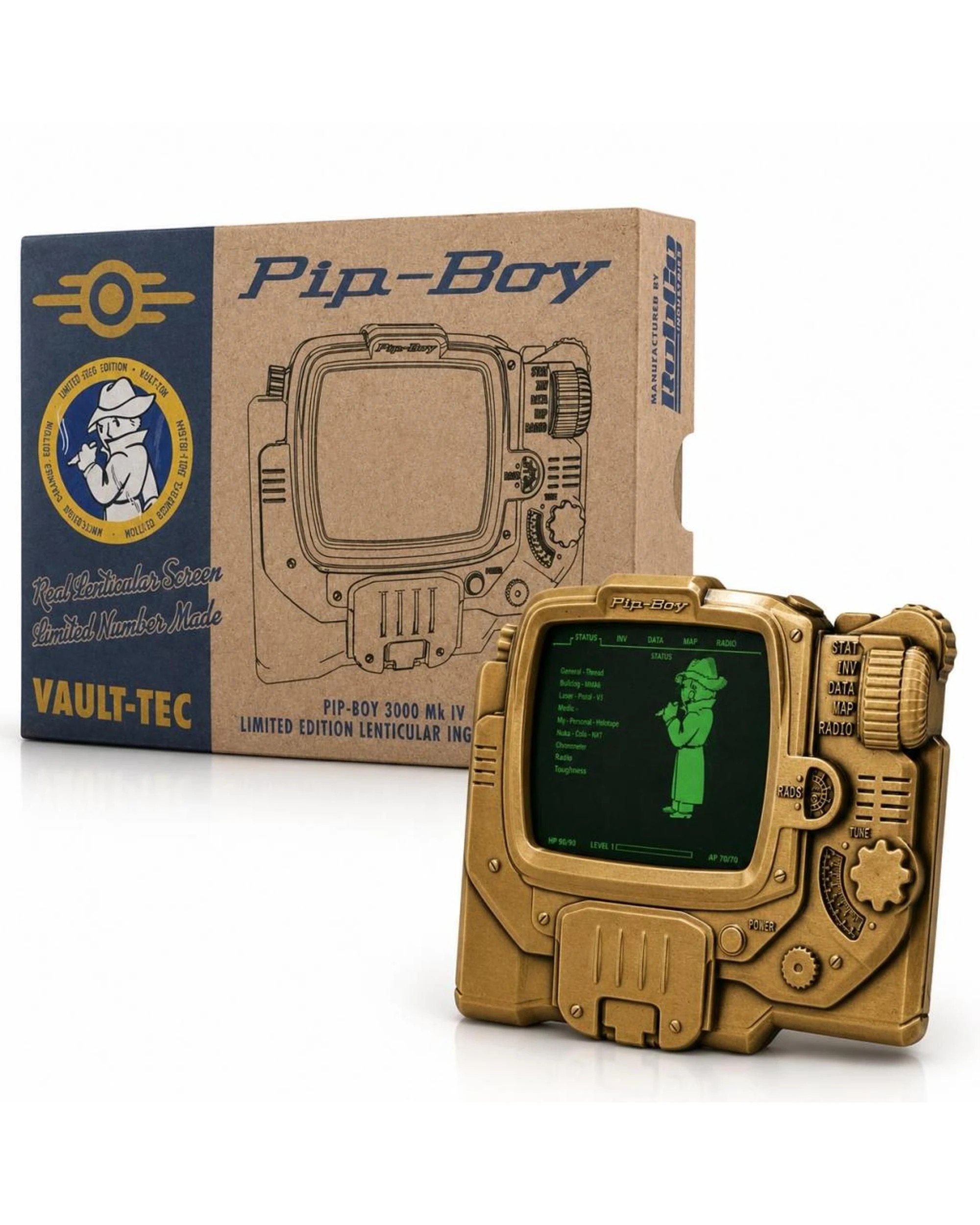 Fanattik Fallout Pip Boy Lenticular Ingot Mysterious Stranger Variant ...