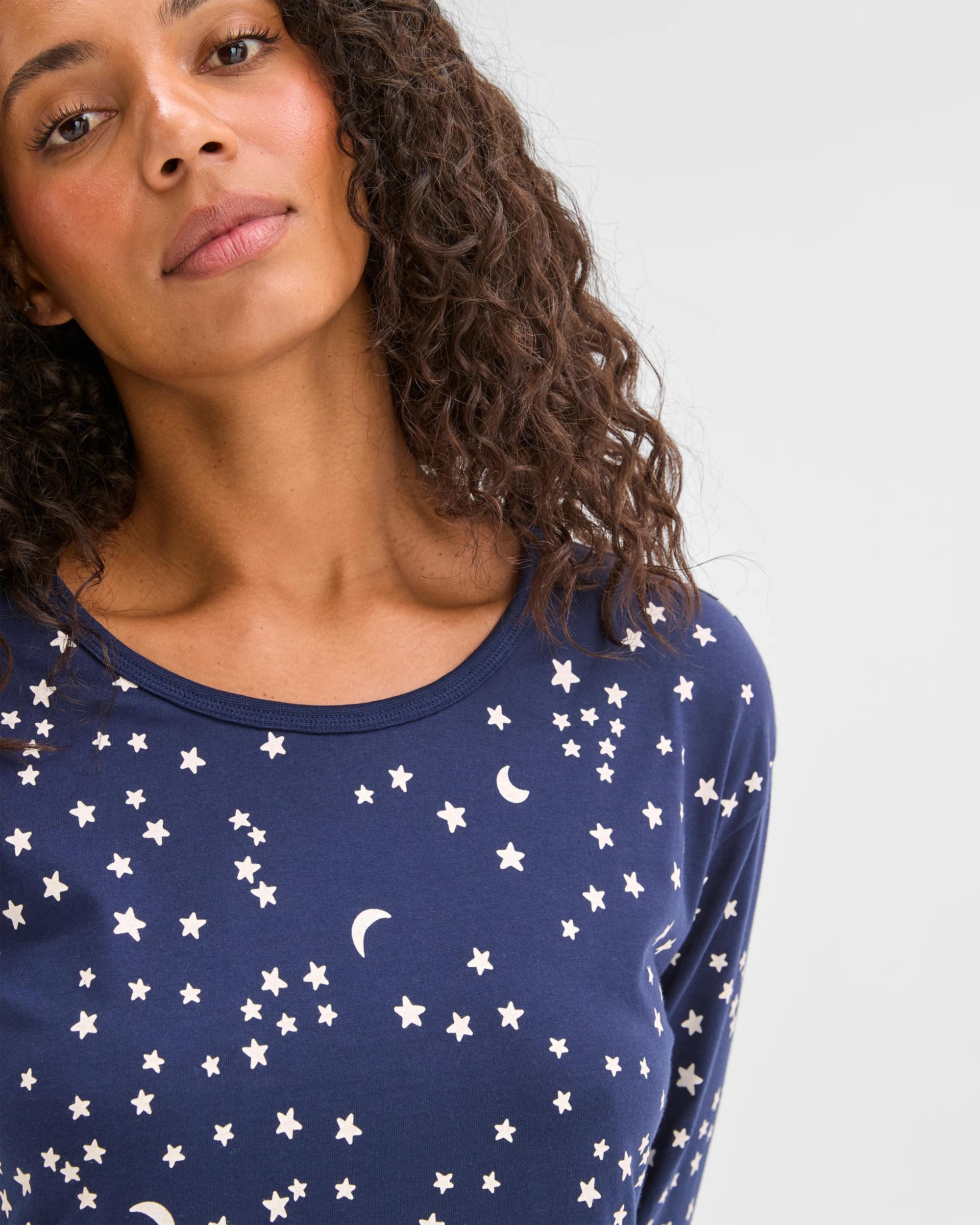 5 Target Woman Australian Cotton Long Sleeve T-Shirt Nightie MOON & STARS, 5 of 6