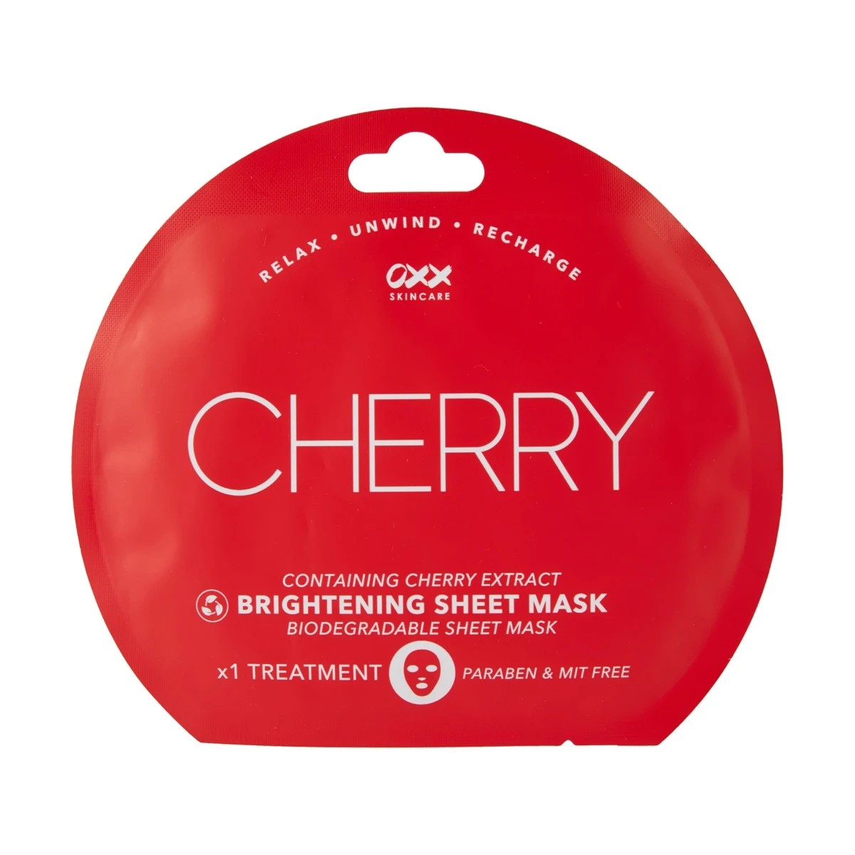1 OXX Skincare Brightening Sheet Mask 20ml - Cherry Extract, 1 of 2