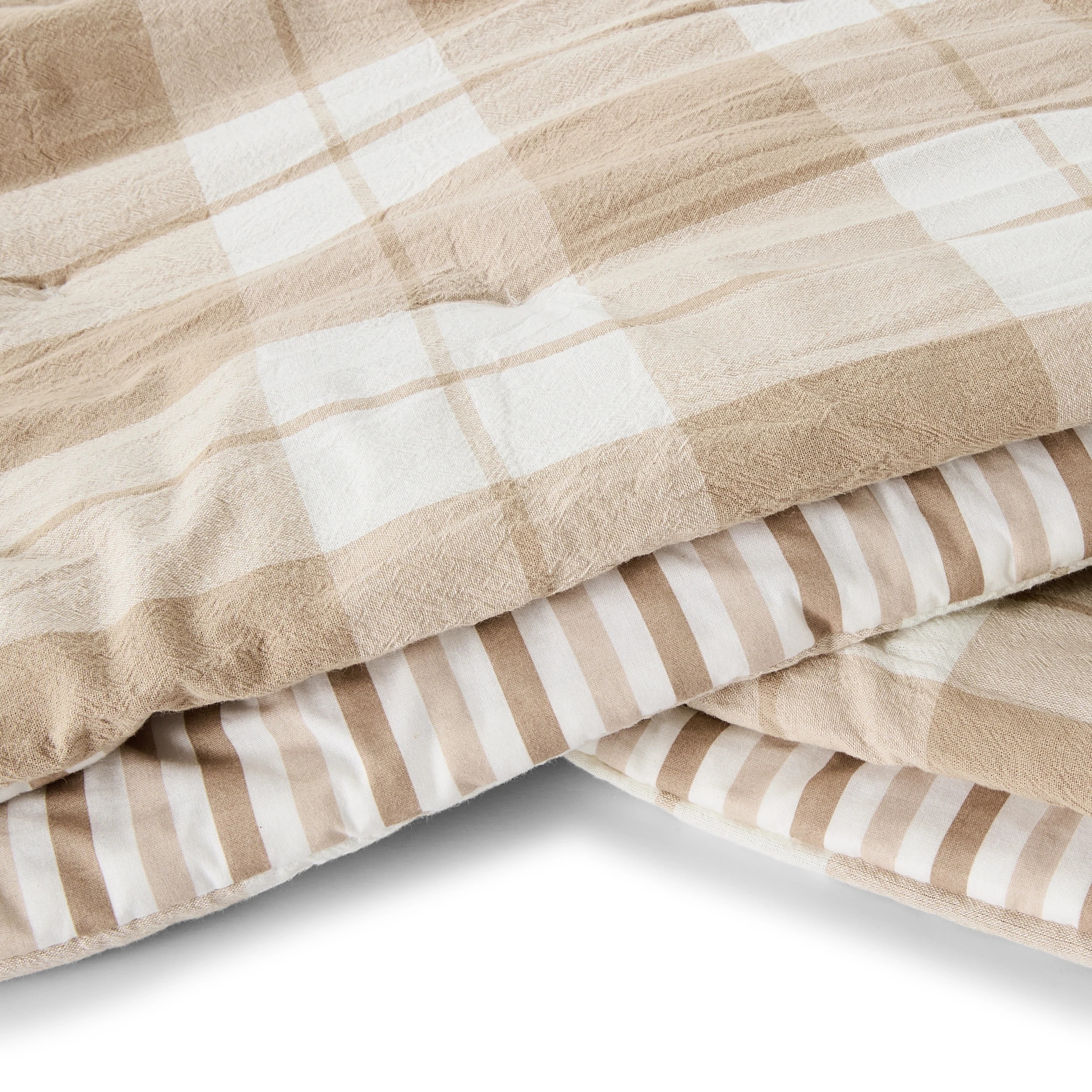 5 Check Cotton Cover Reversible Comforter Set - Queen/King Bed, 5 of 7