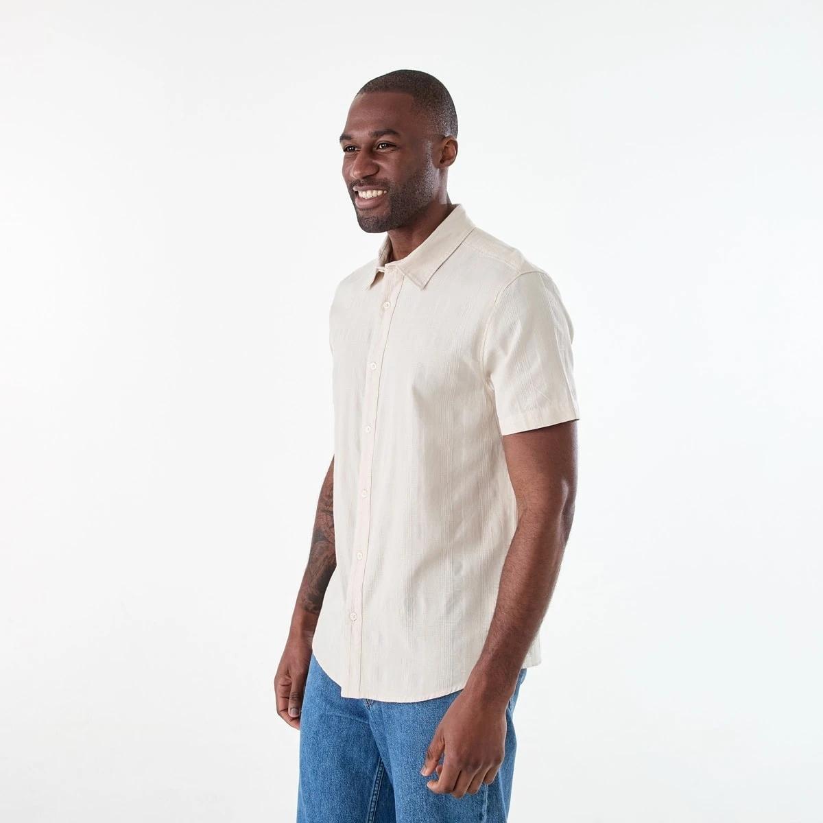 2 Short Sleeve Dobby Shirt DUNE, 2 of 6