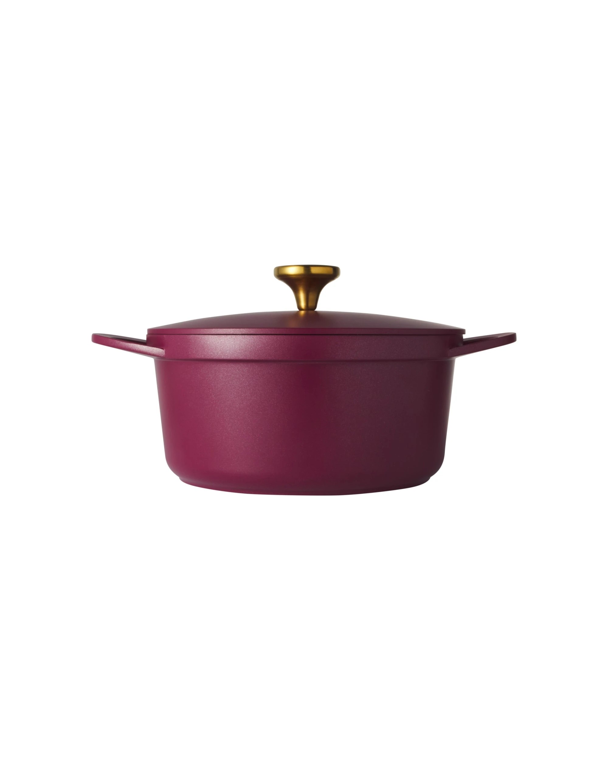 1 Maxwell & Williams Cast Lite Non-Stick Casserole Pan 24cm/4.2L Cherry - Red, 1 of 4