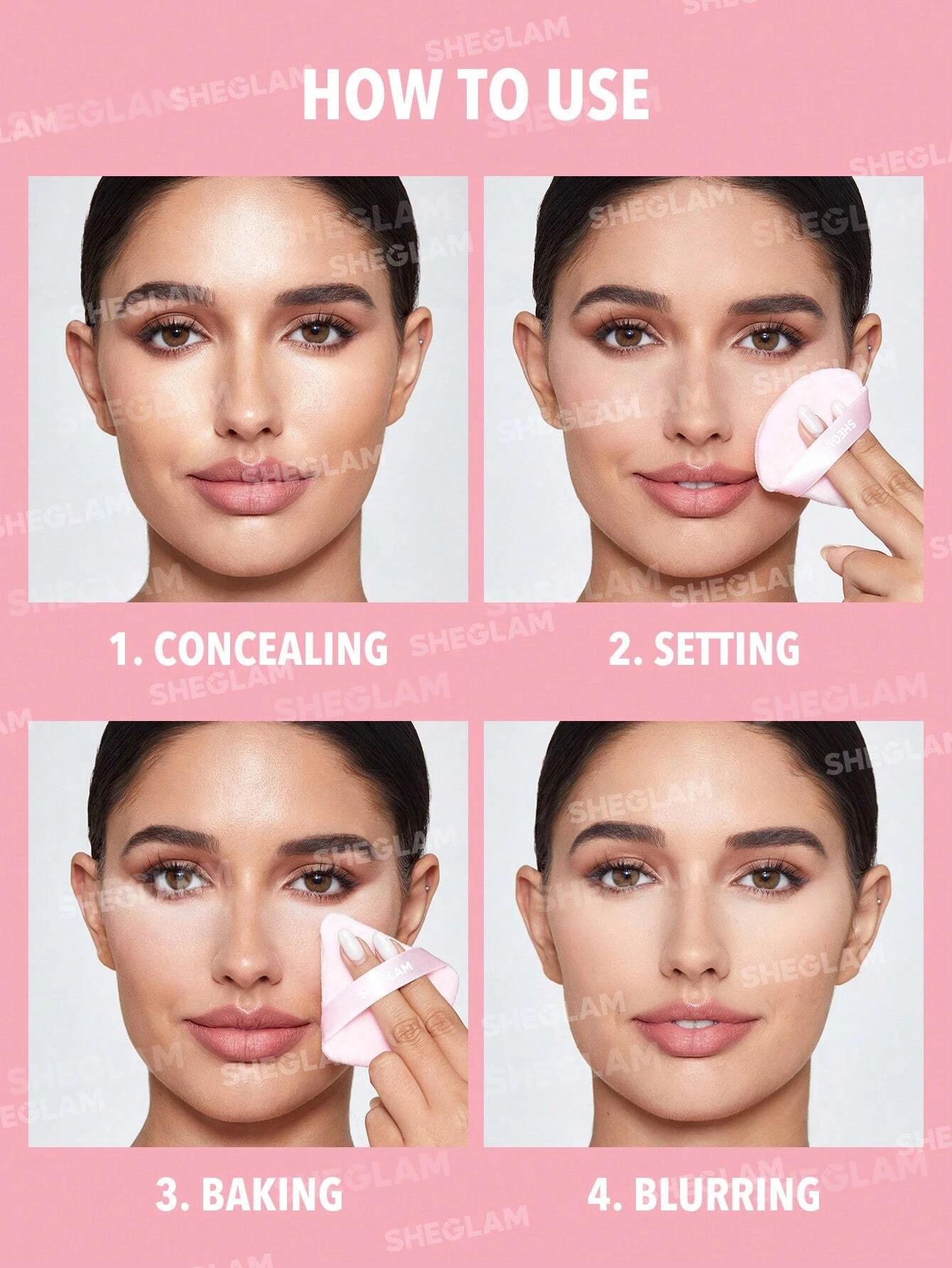 5 SHEGLAM Insta-Ready Face & Under Eye Setting Powder Duo - Bubblegum, 5 of 8