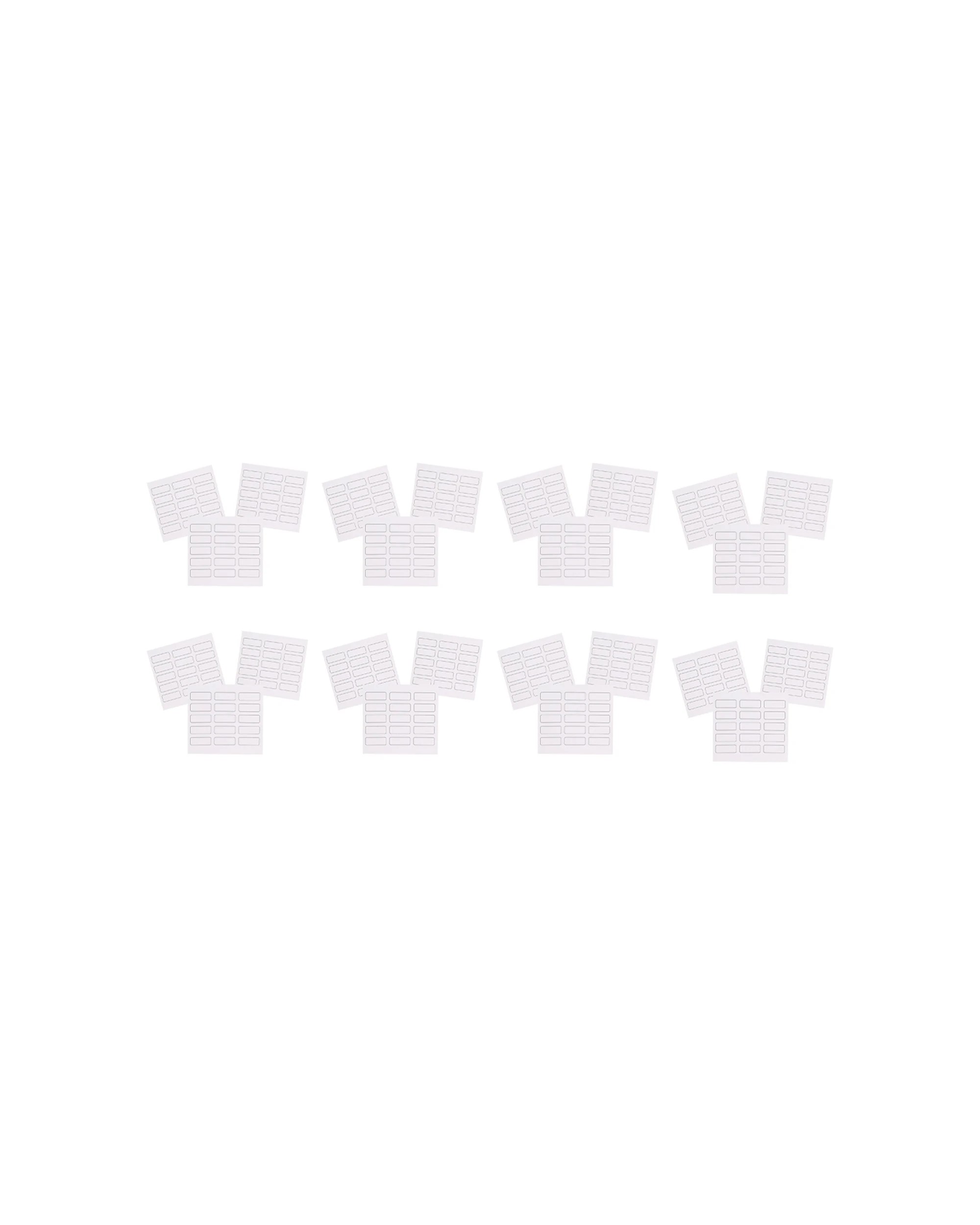 1 Appetito 8x 45pc Vinyl Blank Kitchen Labels Washable Reusable Home Pantry - White, 1 of 6