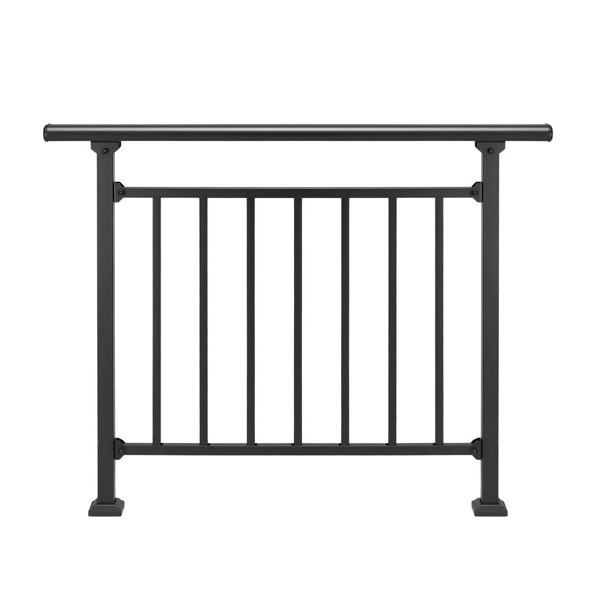 3 Ausway Stair Handrail Railings 3-4 Steps Metal Adjustable Safety Guard Hand Rails Kit Indoor Outdoor Staircases, 3 of 3