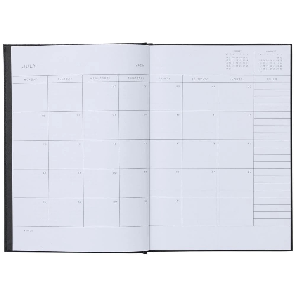 4 Keji A5 Week to View FY26/27 Diary Black, 4 of 6