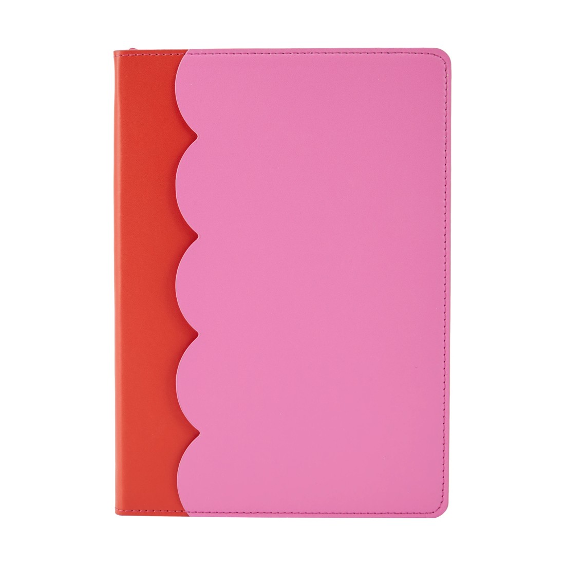 1 A5 Scallop Journal - Red and Pink, 1 of 4