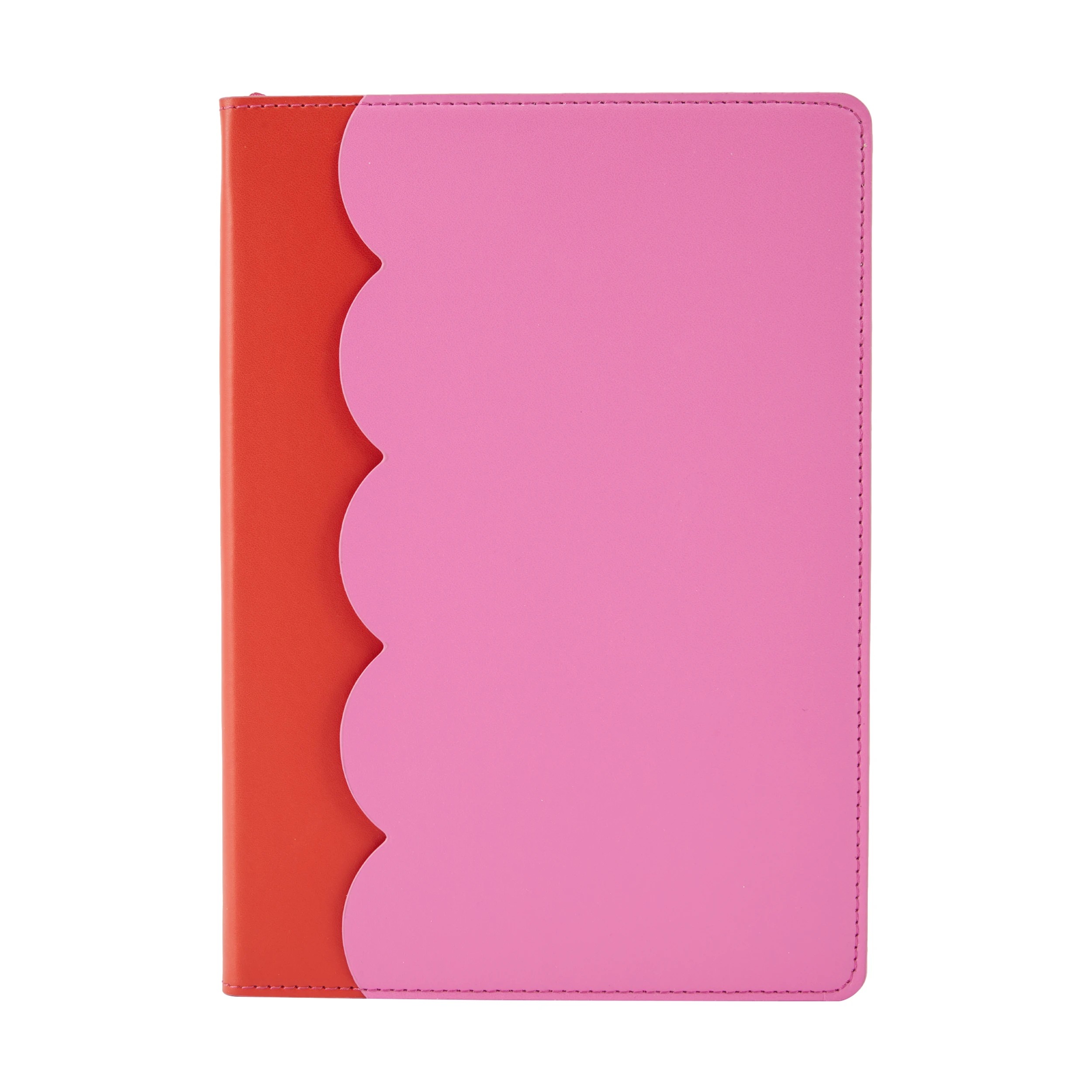 1 A5 Scallop Journal - Red and Pink, 1 of 4