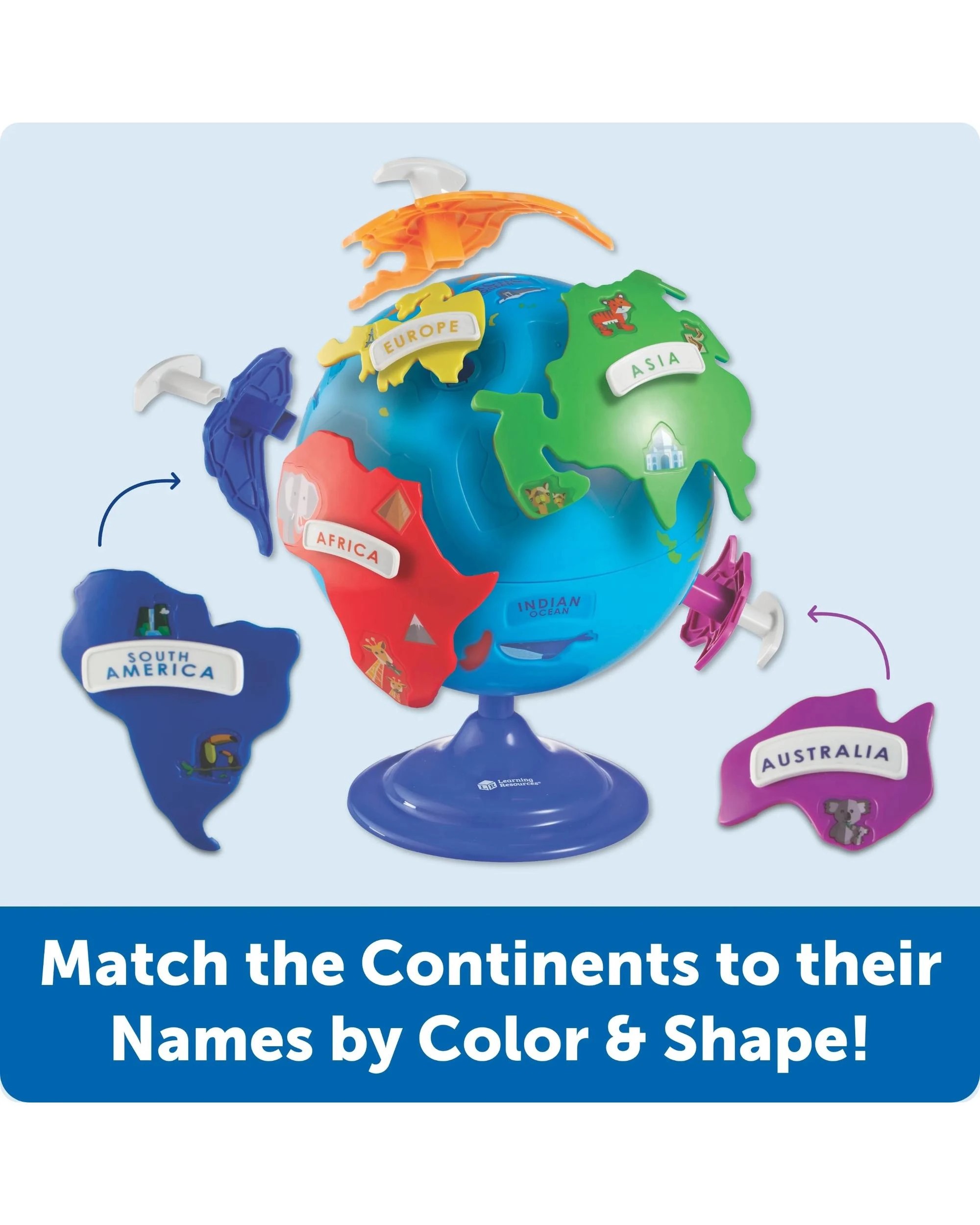 5 Learning Resources Puzzle Globe, 5 of 9