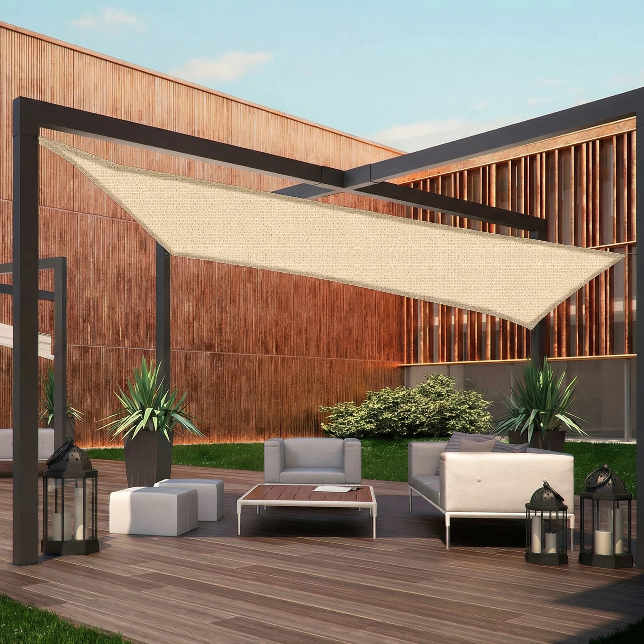 5 Wallaroo 6m x 6m Square Shade Sail - Yellow, 5 of 5