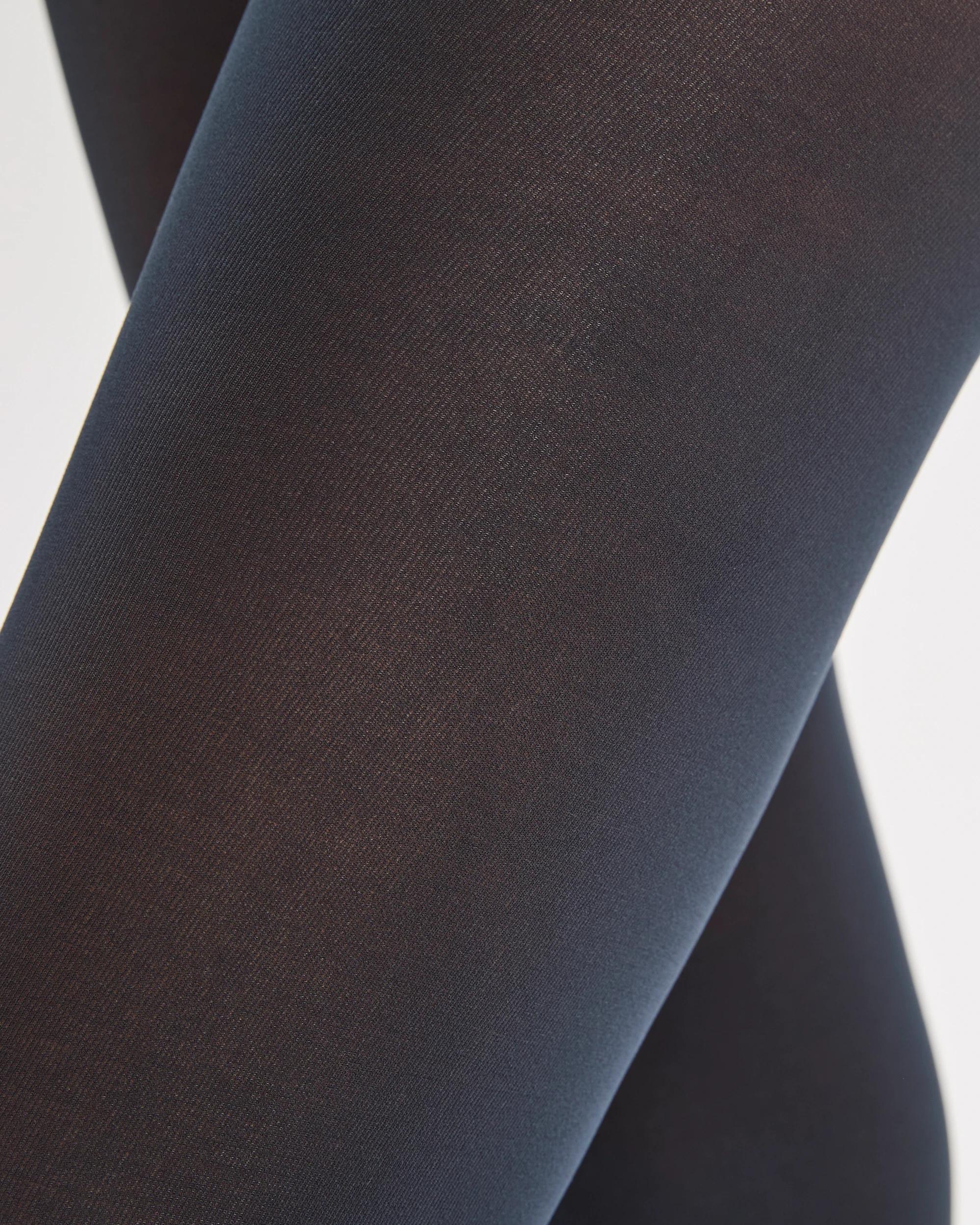 5 Ambra 2 Pack 40 Denier Soft Opaque Tights - Navy NAVY BLUE, 5 of 5