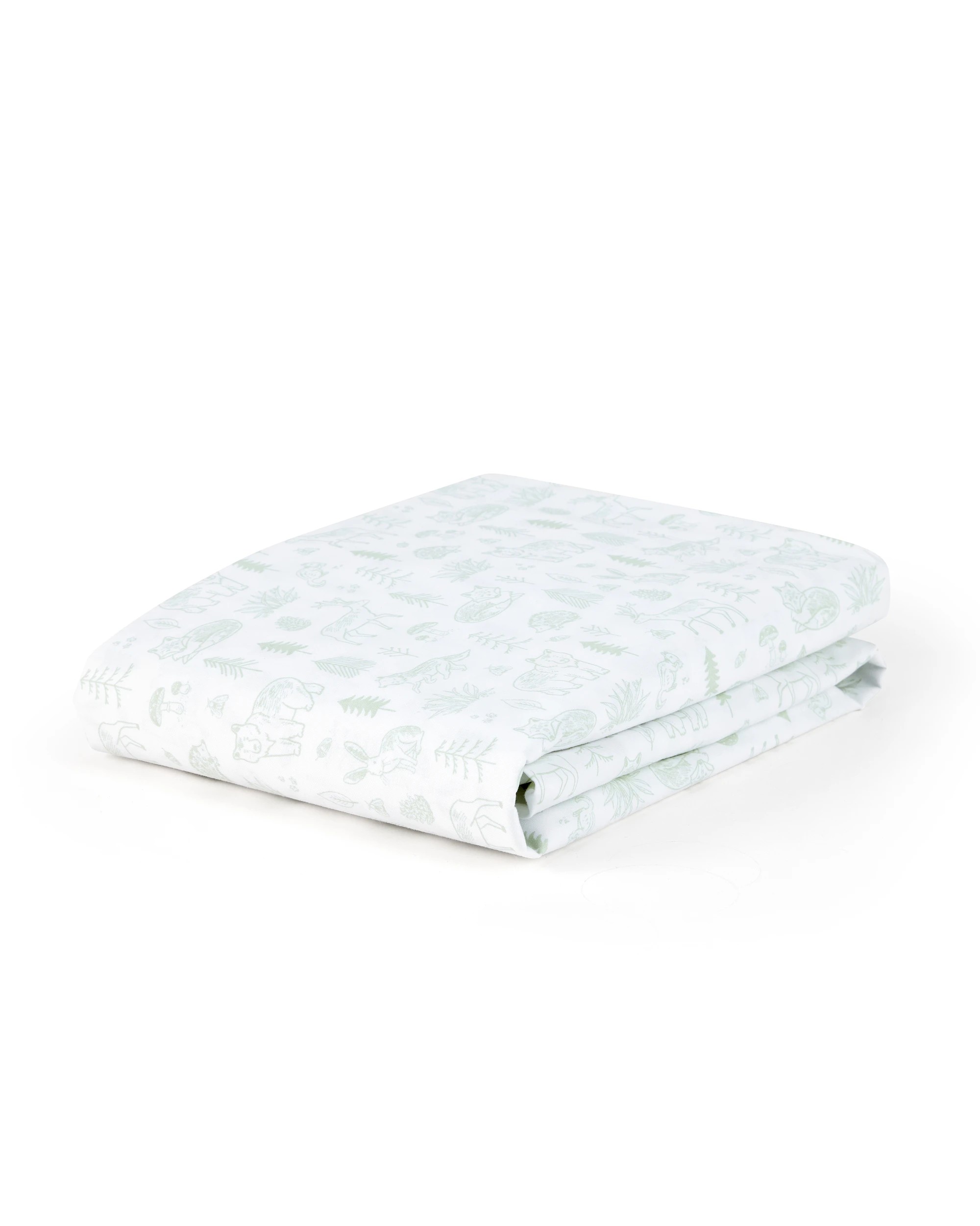 2 2 Pack 225 Thread Count Organic Cotton Fitted Cot Sheets - Woodlands, 2 of 6