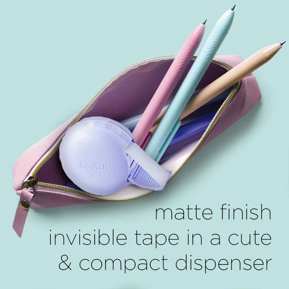 6 Scotch Magic 810 Tape Macaron Dispenser Purple 18mm x 10m, 6 of 7