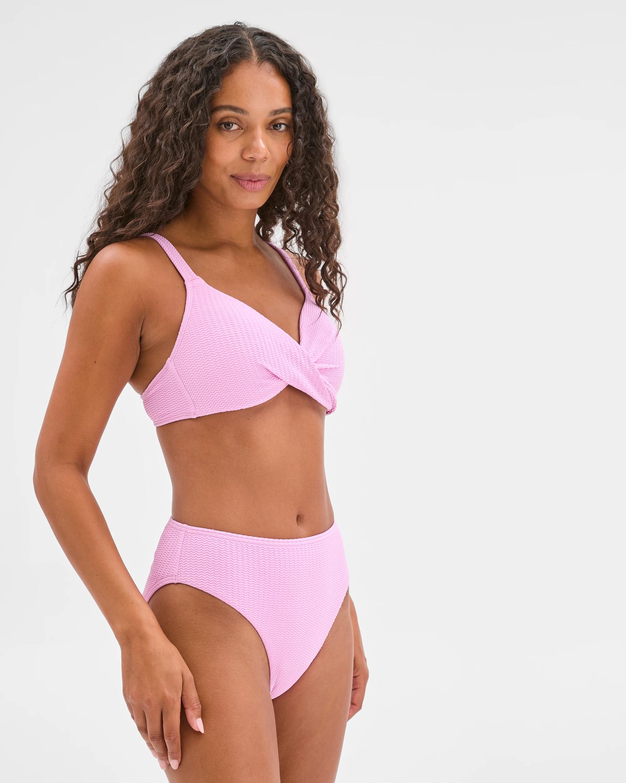 1 Target Woman Resort Crinkle High Waisted High Cut Bikini Briefs ORCHID, 1 of 9