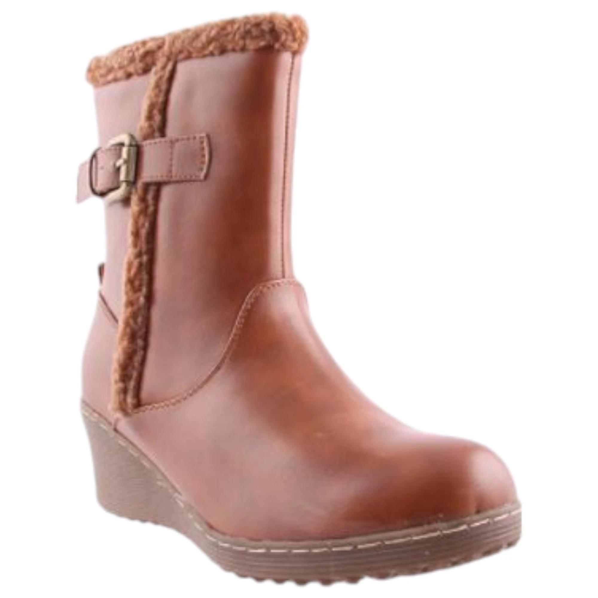 3 Bellissimo Womens Ara Shoes Dress Winter Comfort Boots TAN, 3 of 5
