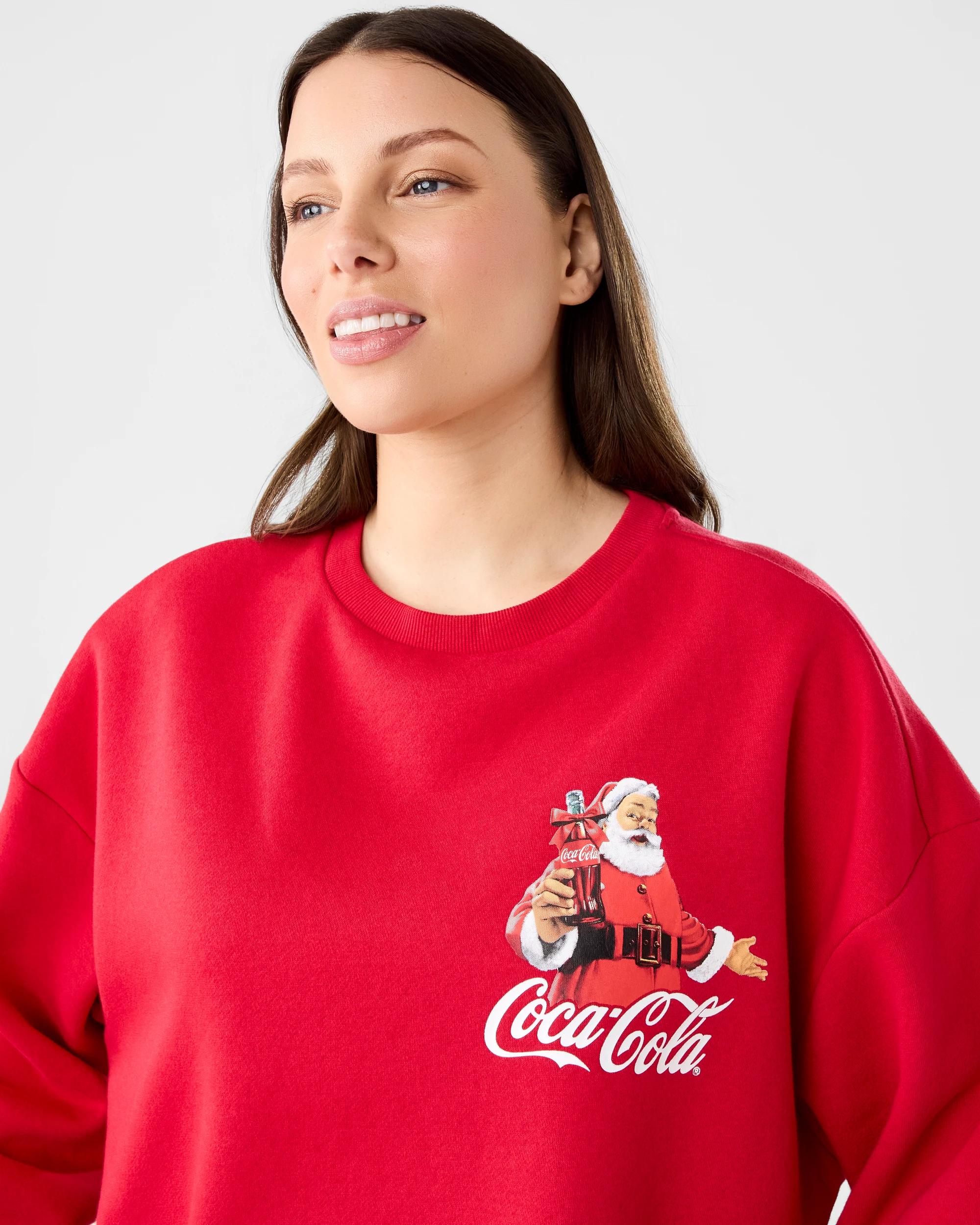 4 Christmas Coca Cola License Long Sleeve Sweatshirt Cocacolawm, 4 of 6