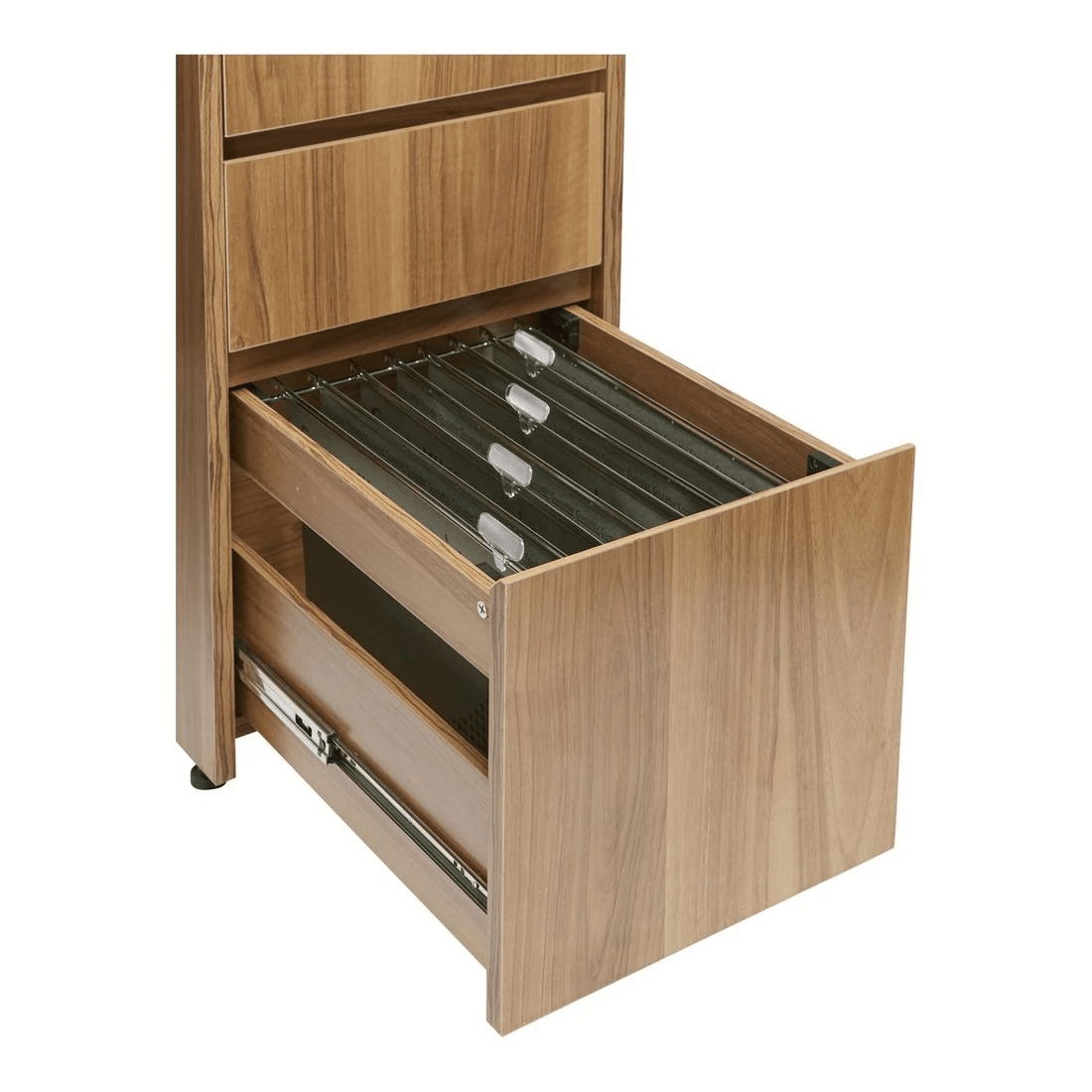 9 Washington 1500 x 1500mm Corner Workstation Black Walnut, 9 of 10