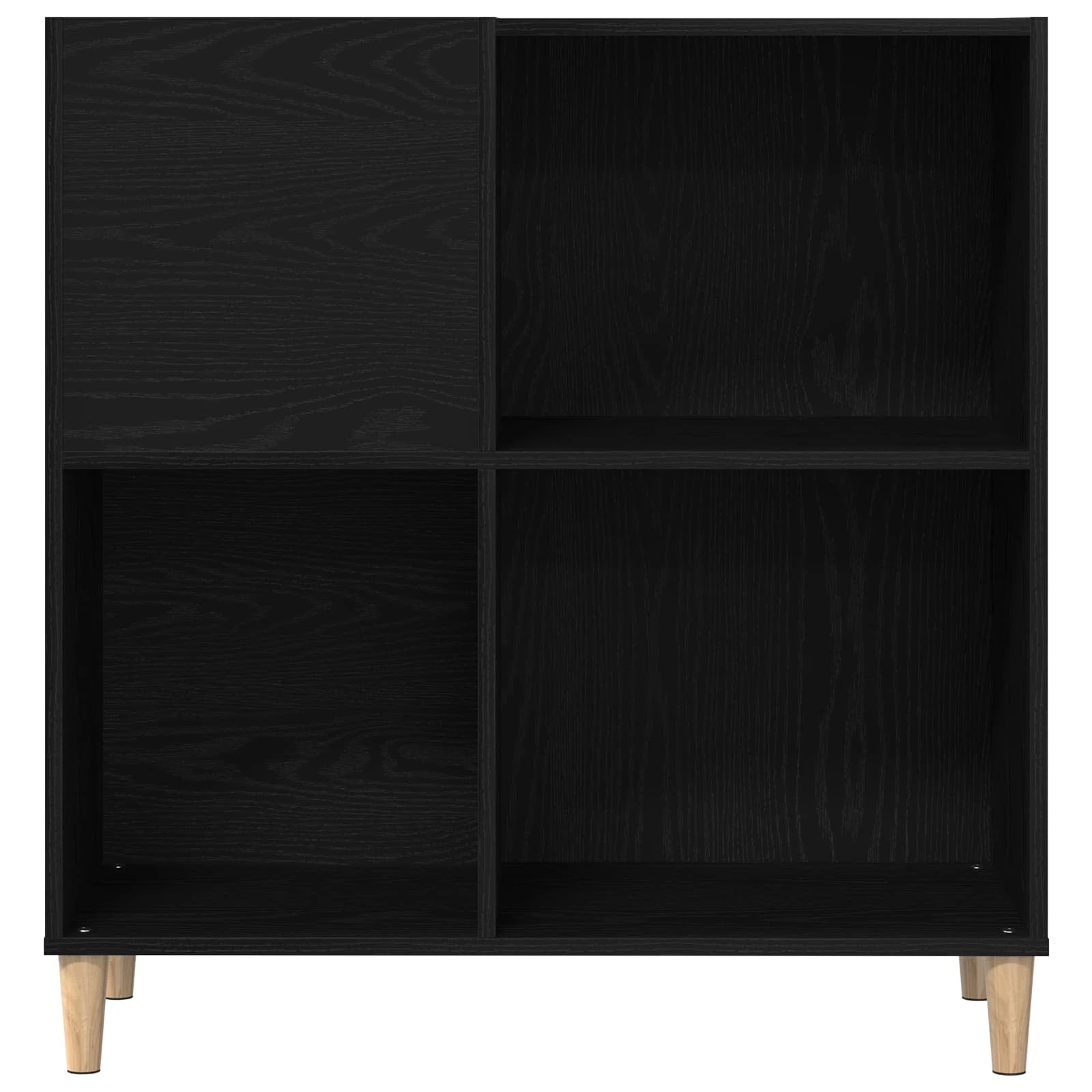 5 vidaXL Record Cabinet with Ample Storage Ample Storage - Black, 5 of 10