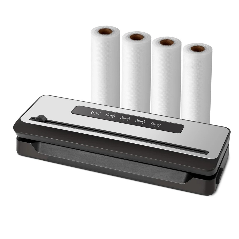 1 Devanti Food Vacuum Sealer Machine Sealing Cutter 4 Modes Storage Bags 4 Rolls - Multi, 1 of 5