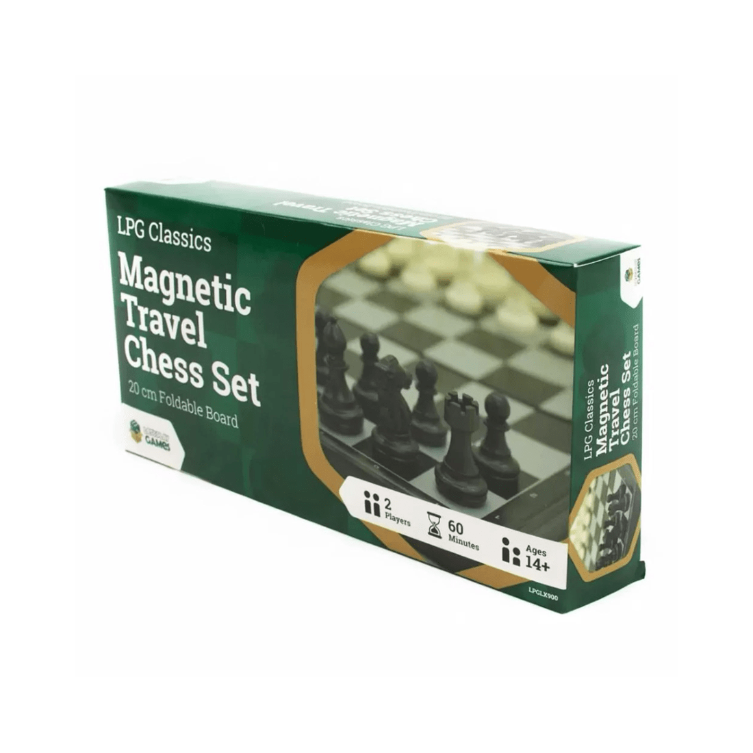 1 Lets Play Distribution LPG Classics Plastic Magnetic Travel Chess Set with 20cm Foldable Board, 1 of 6