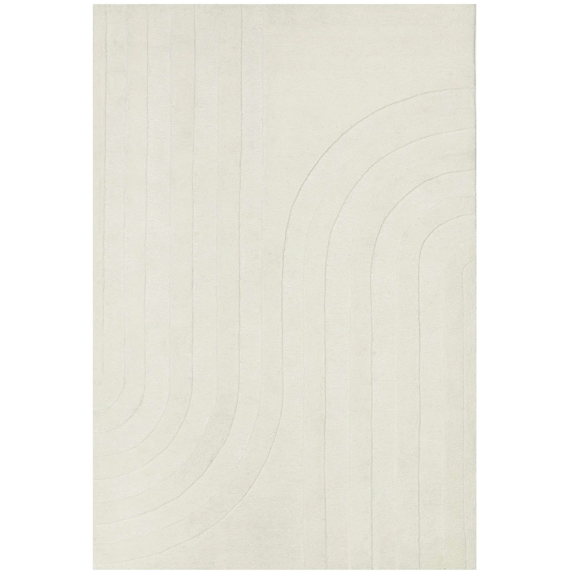 2 Common Ground Rugs Lumina Trail 225x155cm - Medium Wool & Cotton Rug - Natural, 2 of 7